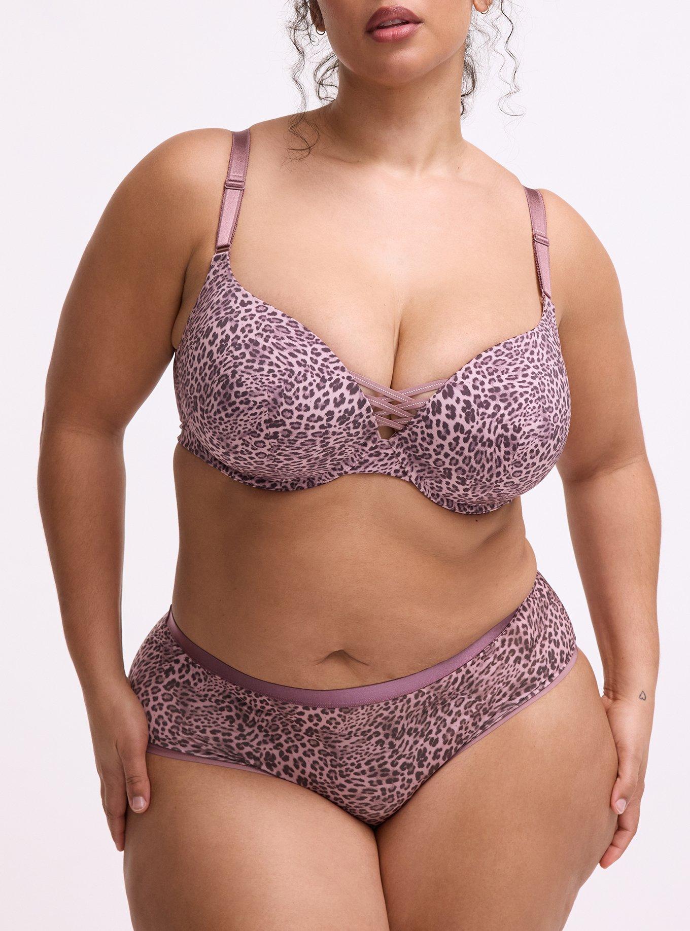 Second Skin Mid-Rise Cheeky Panty, CLASSIC LEOPARD KEEPSAKE LILAC, alternate