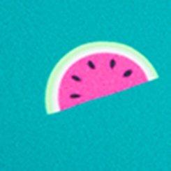 Wire-Free Flutter-Sleeve Swim Top, FRUIT SALAD TROPIC LEAF, swatch