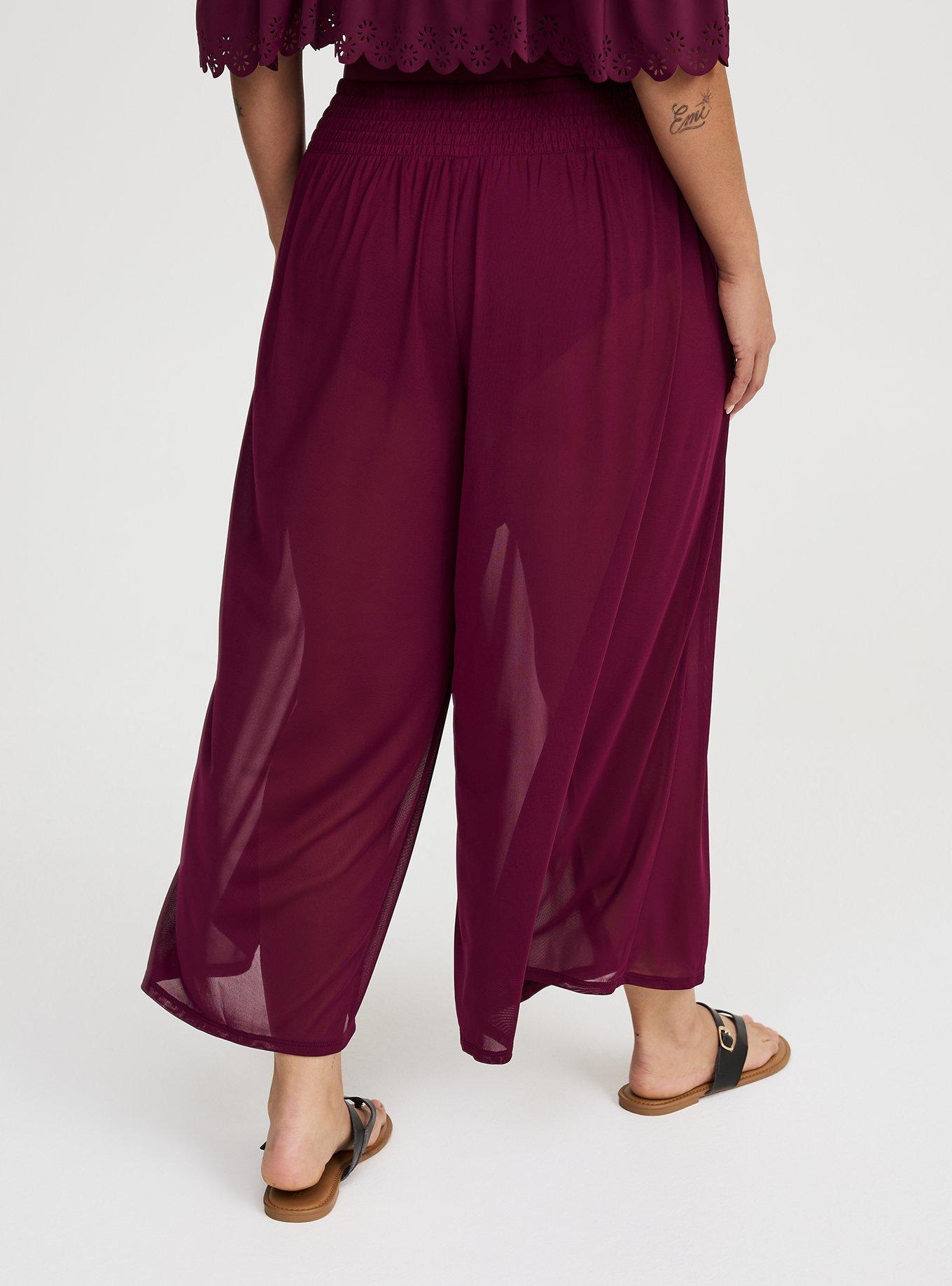 High-Rise Mesh Cover-Up Pant