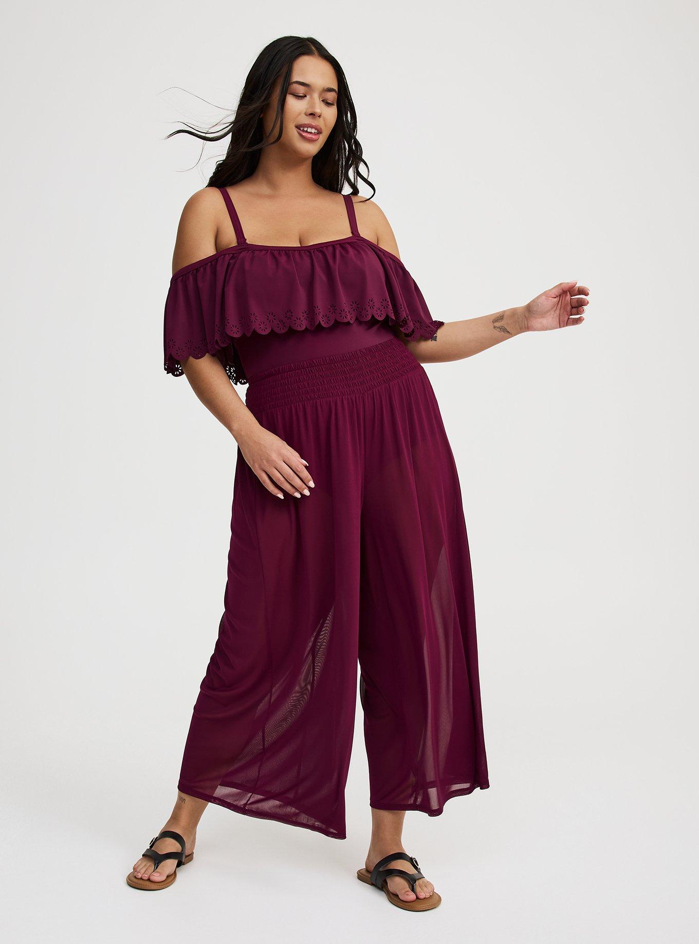 High-Rise Mesh Cover-Up Pant