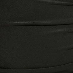 Wireless Side Cinch Fitted Swim Dress With Brief, DEEP BLACK, swatch