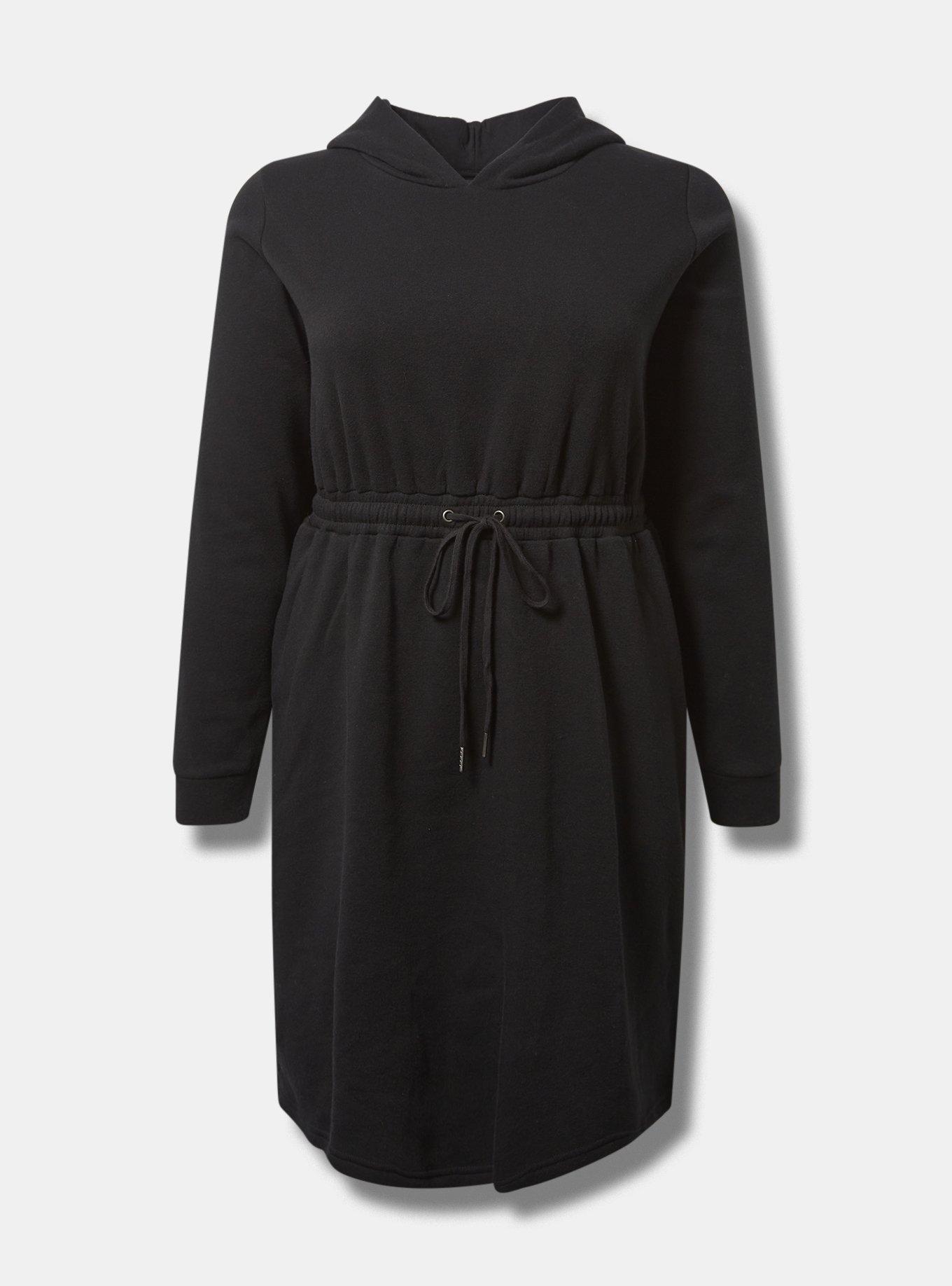Plus Size - Mini Fleece Hoodie Sweatshirt Dress - Torrid