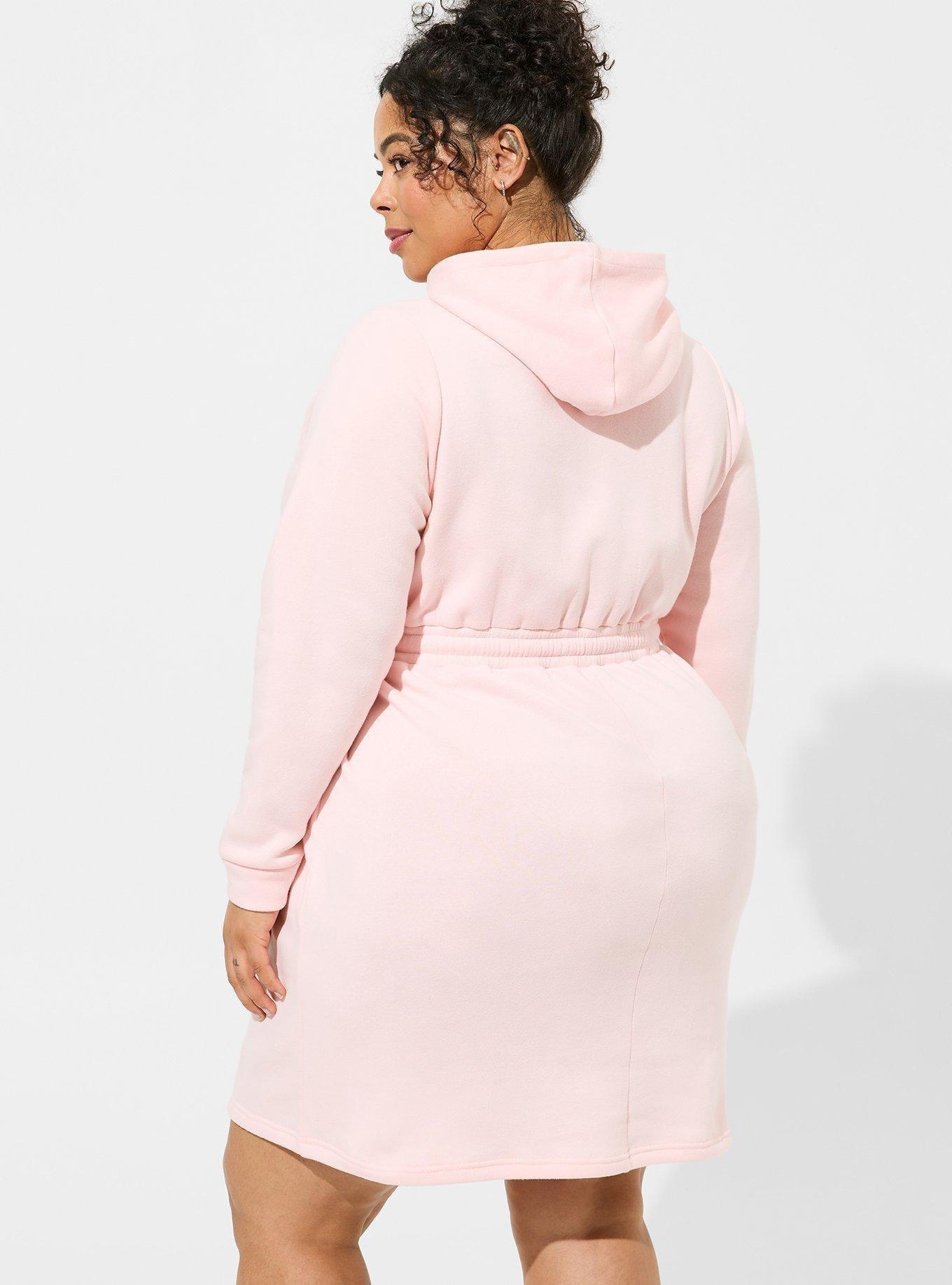 Plus size pink hoodie 2024 sweatshirts