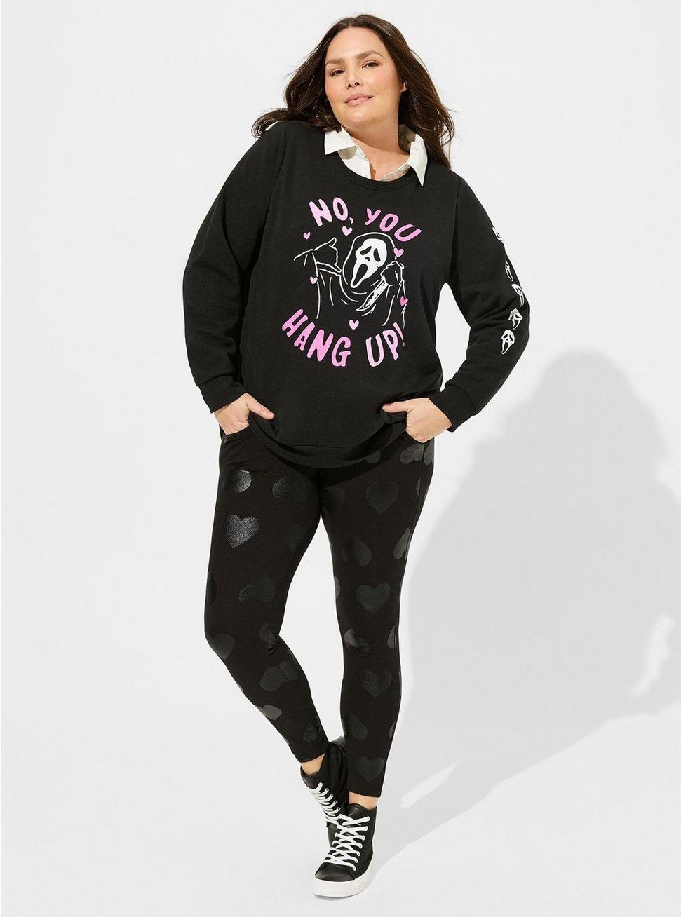 Plus Size - Scream Ghostface Cozy Fleece Crew Sweatshirt Plus Size - Scream Ghostface Cozy Fleece Crew Sweatshirt