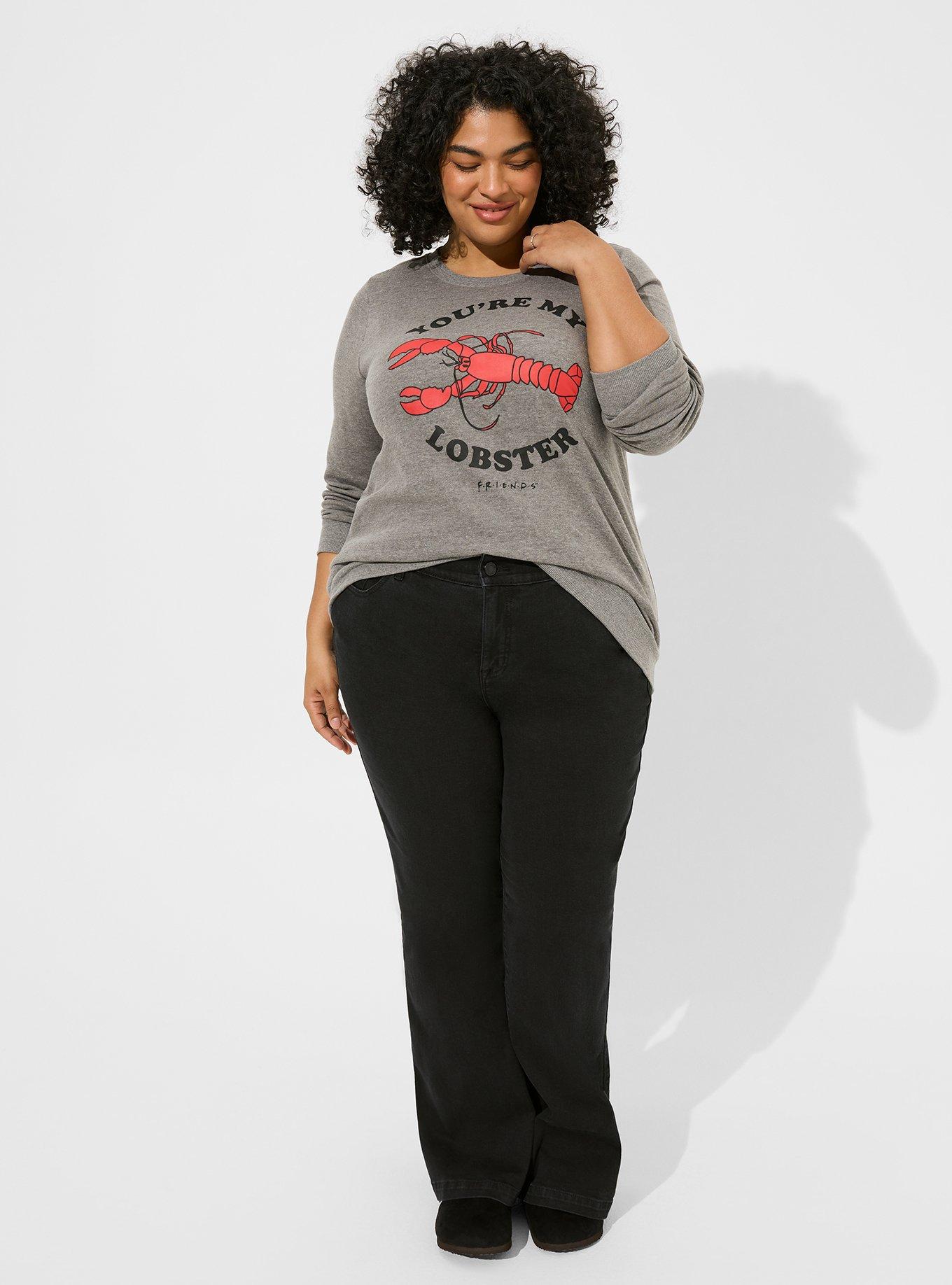 Plus Size - Friends Lobster Cozy Fleece Crew Sweatshirt - Torrid