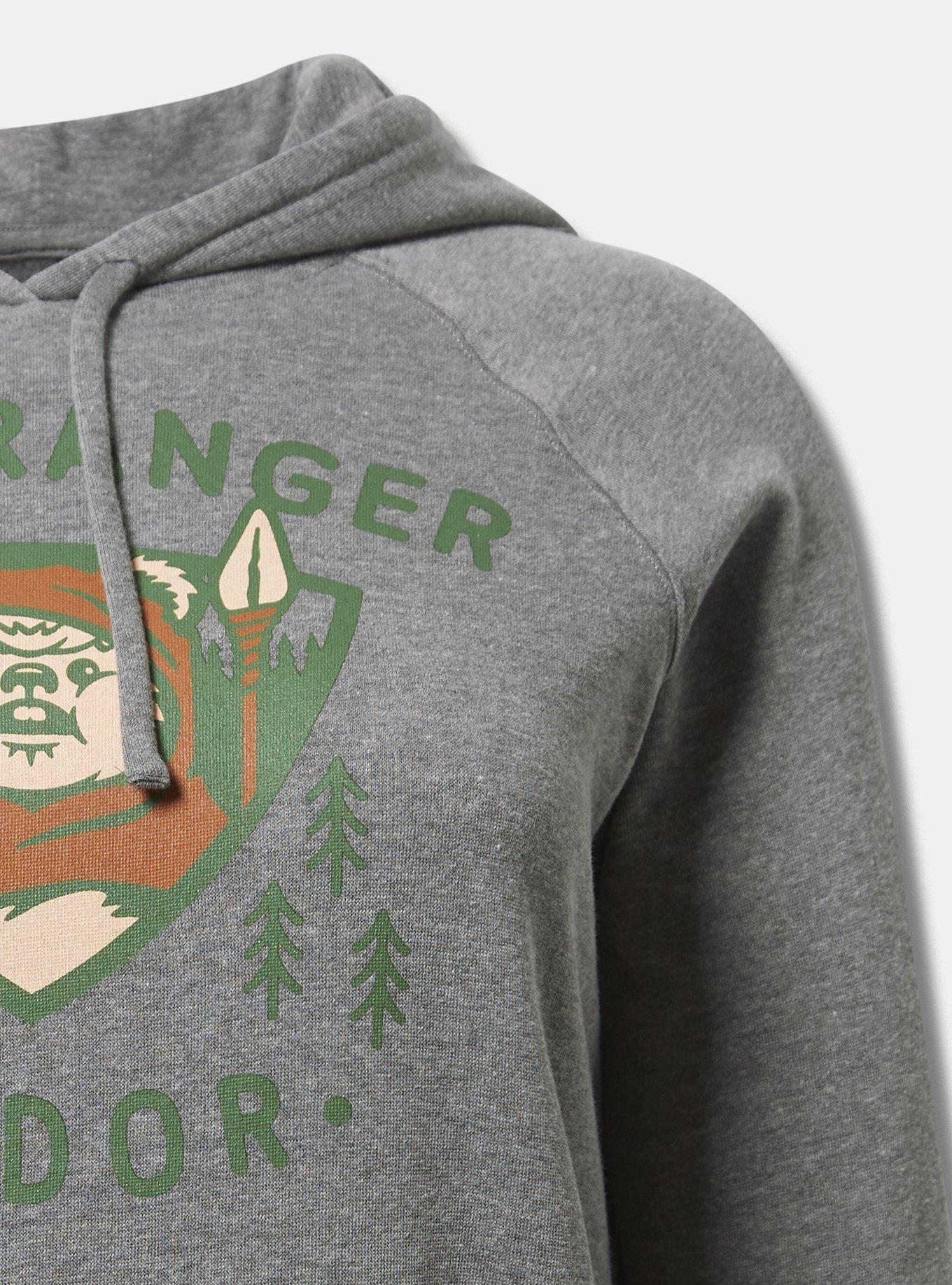 Plus Size Star Wars Ewok Cozy Fleece Hoodie, MEDIUM HEATHER GREY, alternate