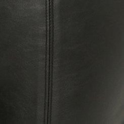 Plus Size Pintuck Trouser Boot Faux Leather High Rise Pant, DEEP BLACK, swatch