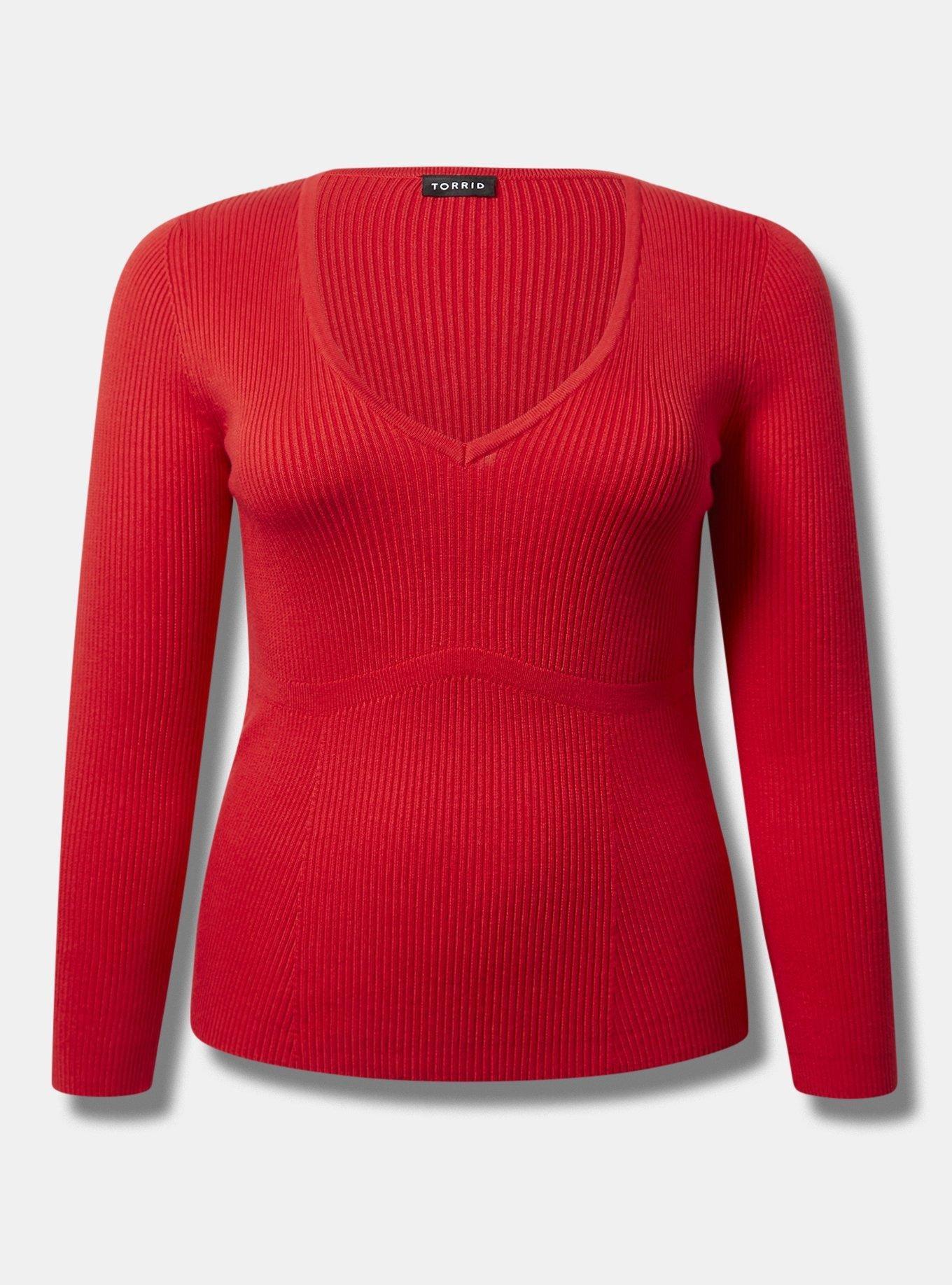 Torrid red clearance sweater