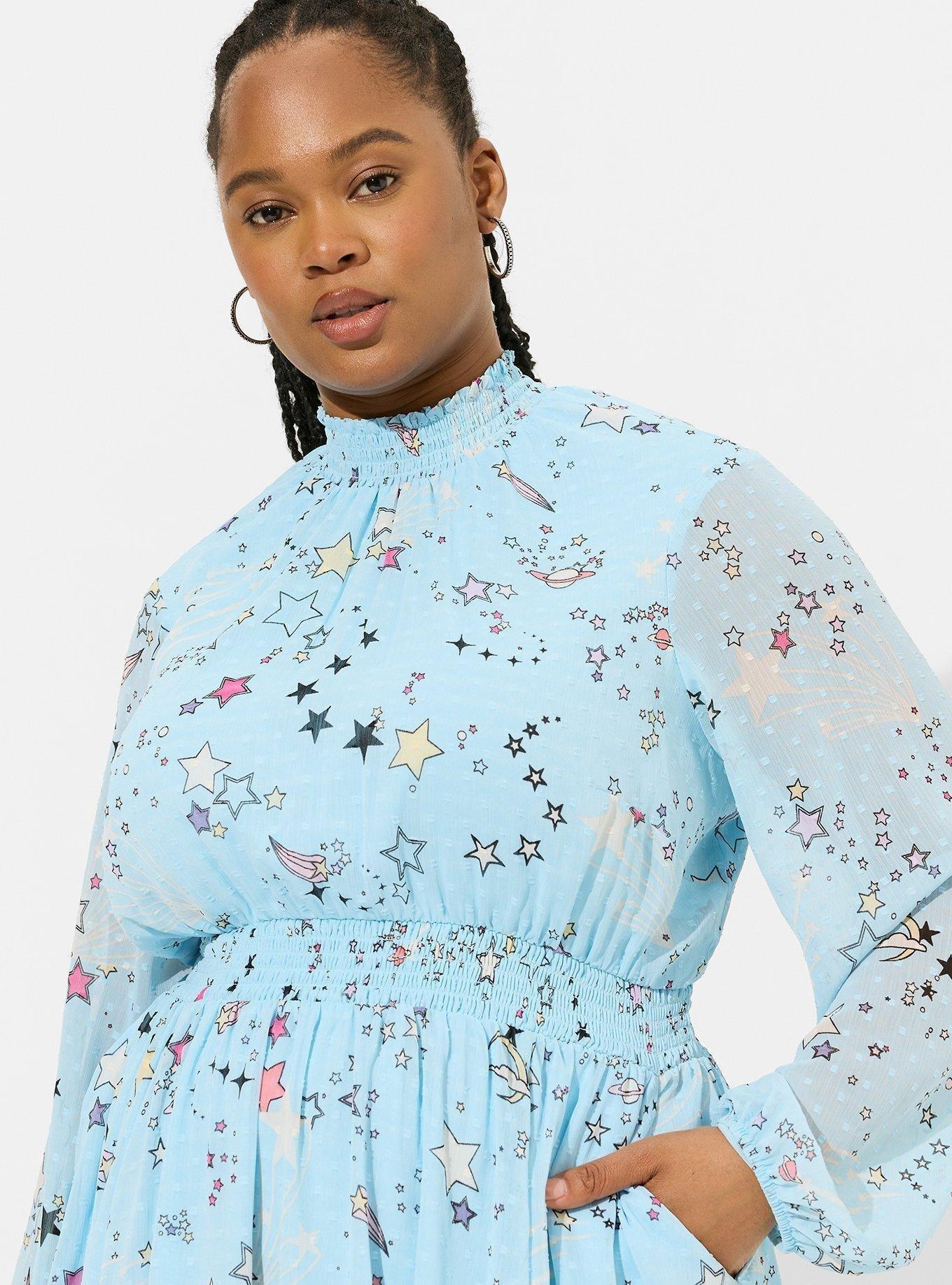 ASOS DESIGN mini dress with blouson sleeve and delicate floral