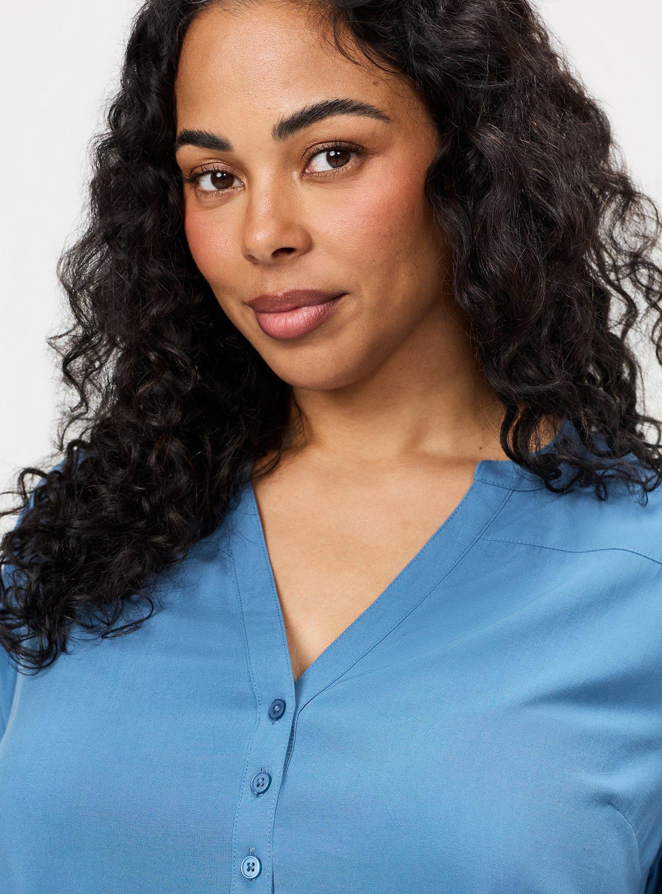Harper Challis 3/4 Sleeve Top, STELLAR, alternate