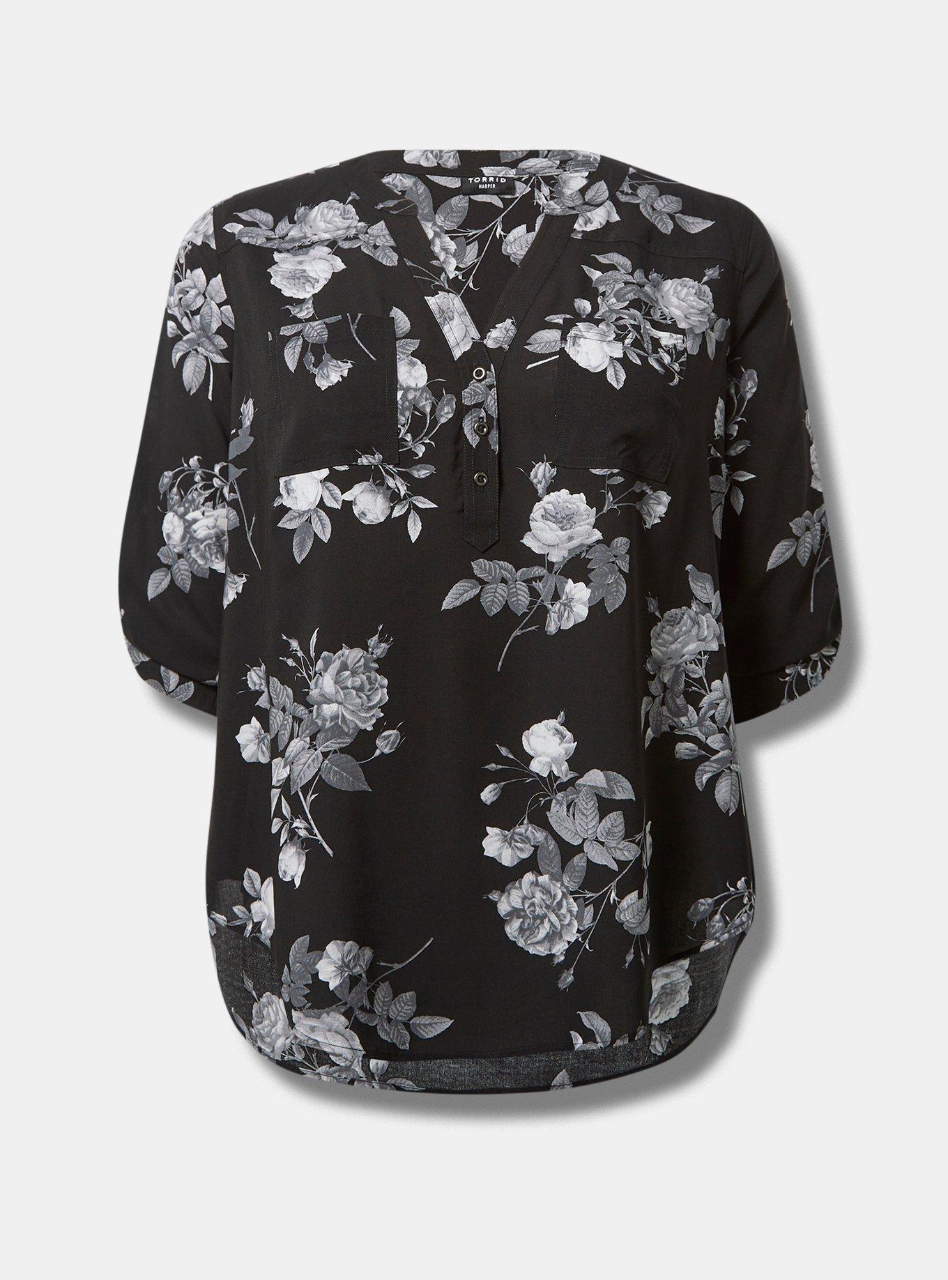 Plus Size - Harper 3/4 Sleeve Pullover Blouse - Torrid