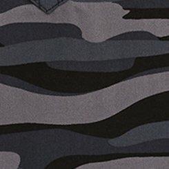 Plus Size Harper Challis 3/4 Sleeve Top, BRUSHED CAMO DEEP BLACK, swatch