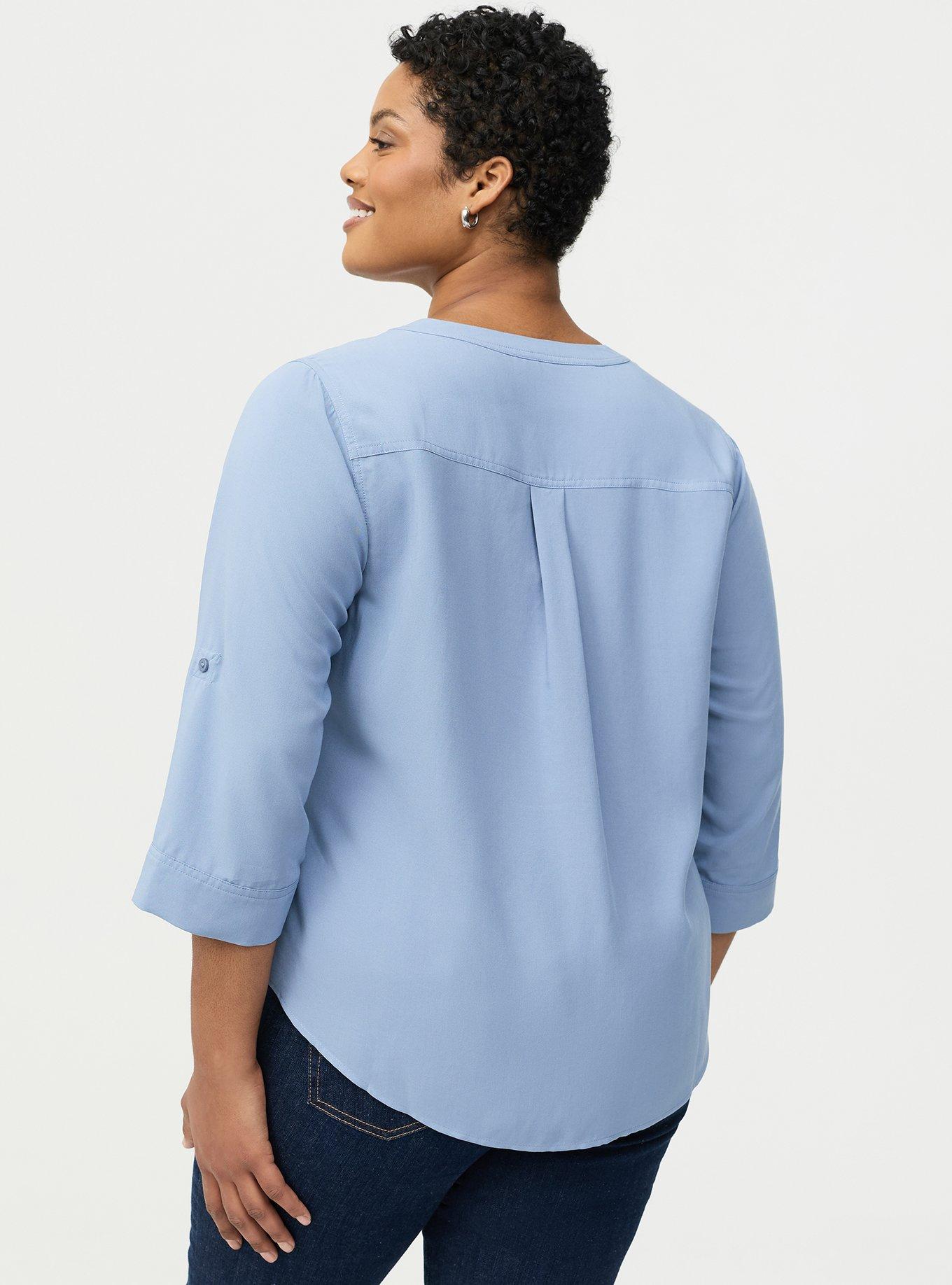 Harper Challis 3/4 Sleeve Top, TROPOSPHERE, alternate