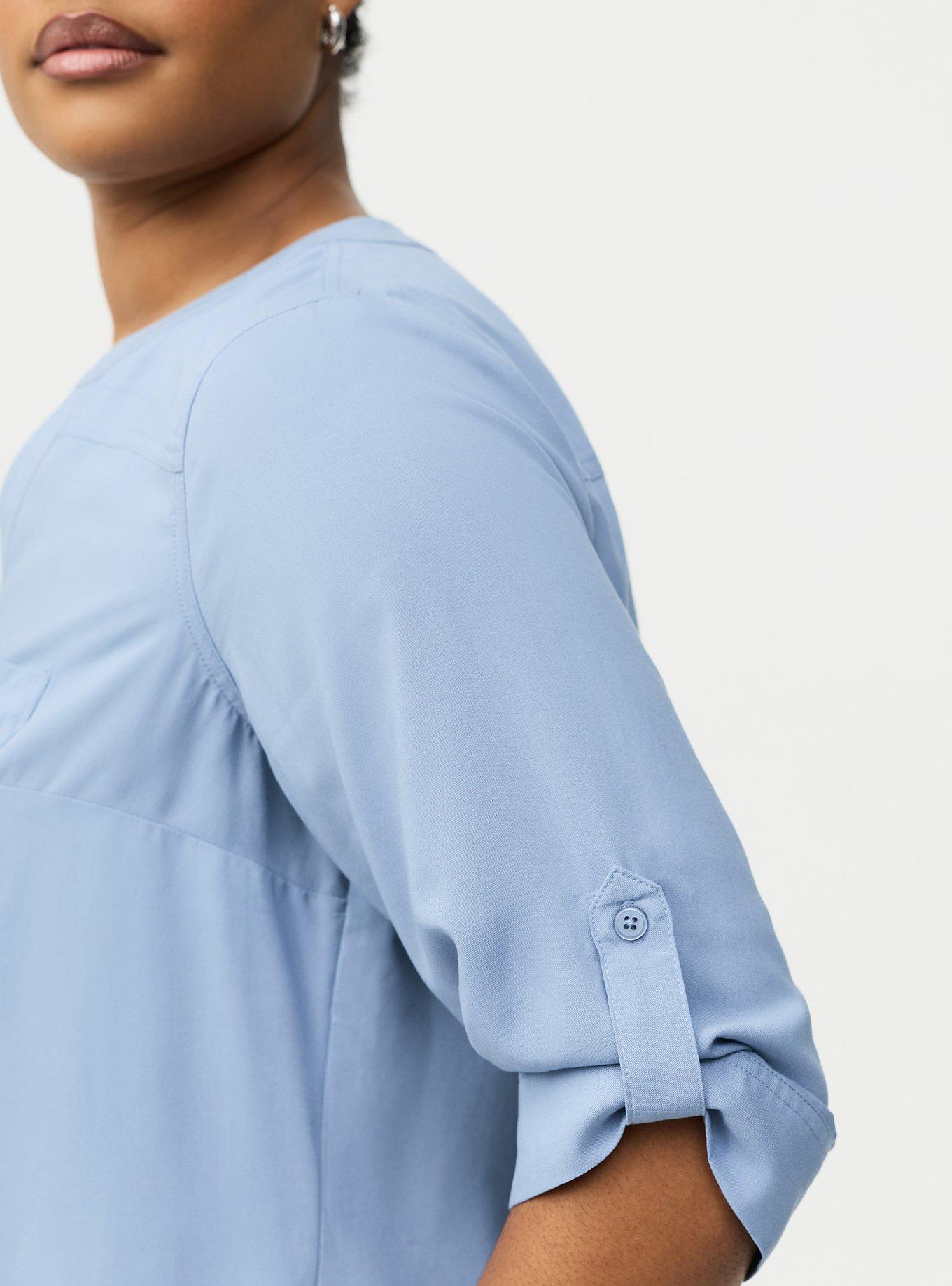 Harper Challis 3/4 Sleeve Top, TROPOSPHERE, alternate