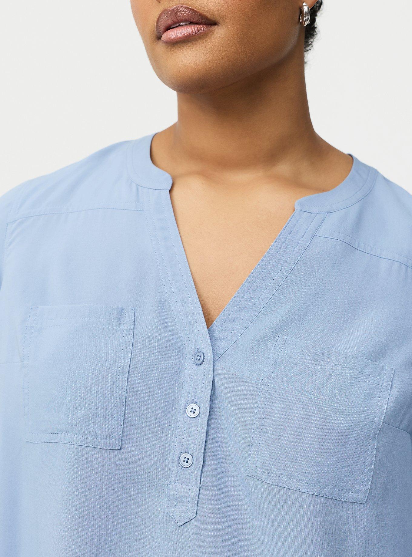 Harper Challis 3/4 Sleeve Top, TROPOSPHERE, alternate