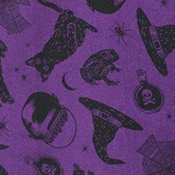 Harper Challis 3/4 Sleeve Top, BEWITCHED ICONS PURPLE, swatch
