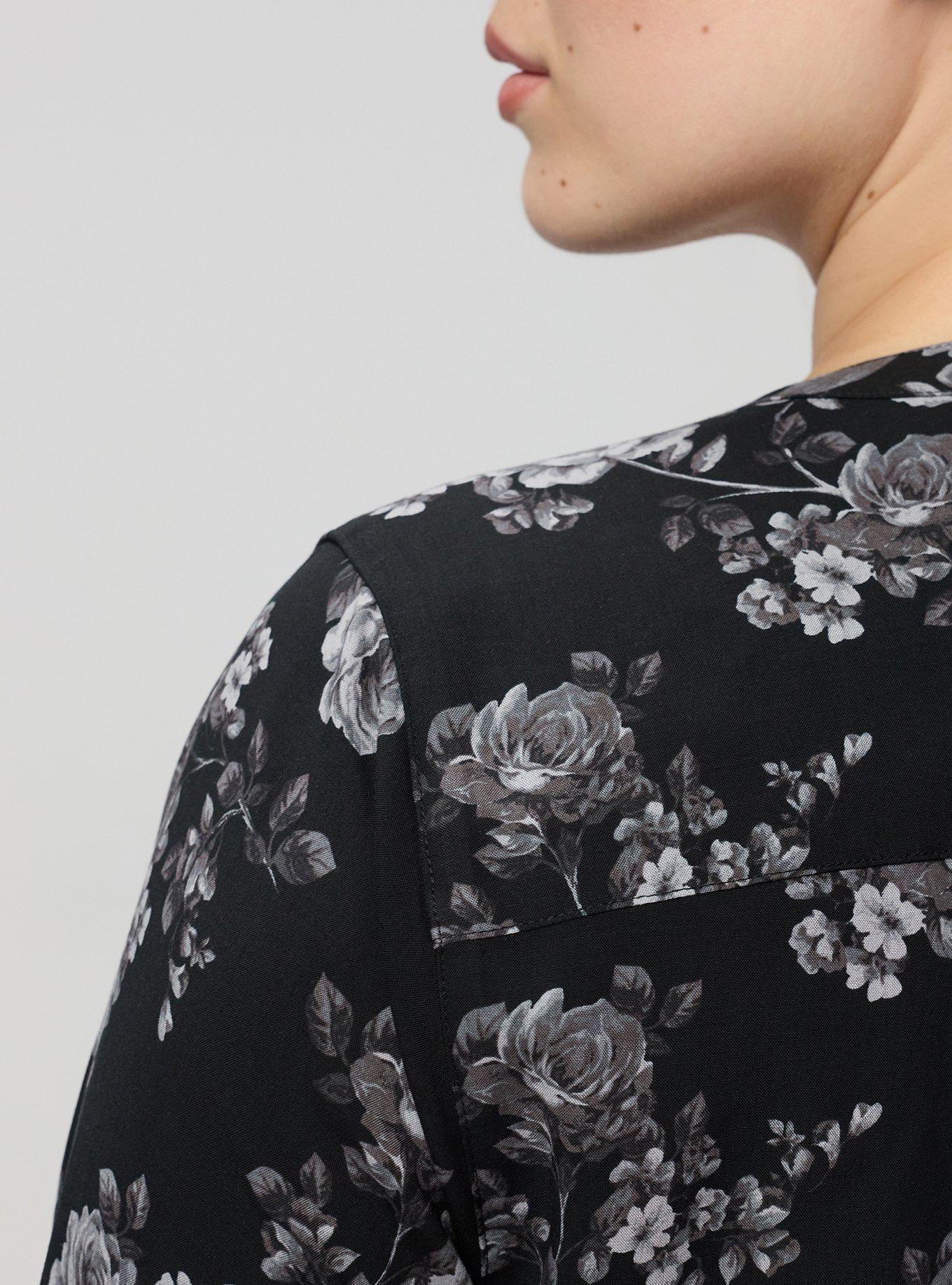 Harper Challis 3/4 Sleeve Top, ROSETTA FLORAL TONAL, alternate