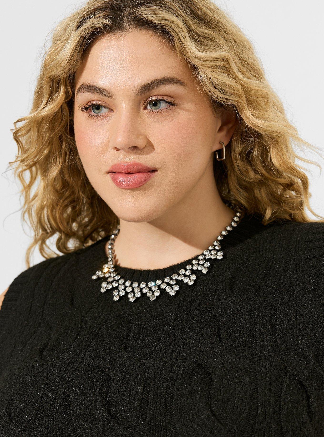 Plus Size - Rhinestone Statement Necklace - Torrid