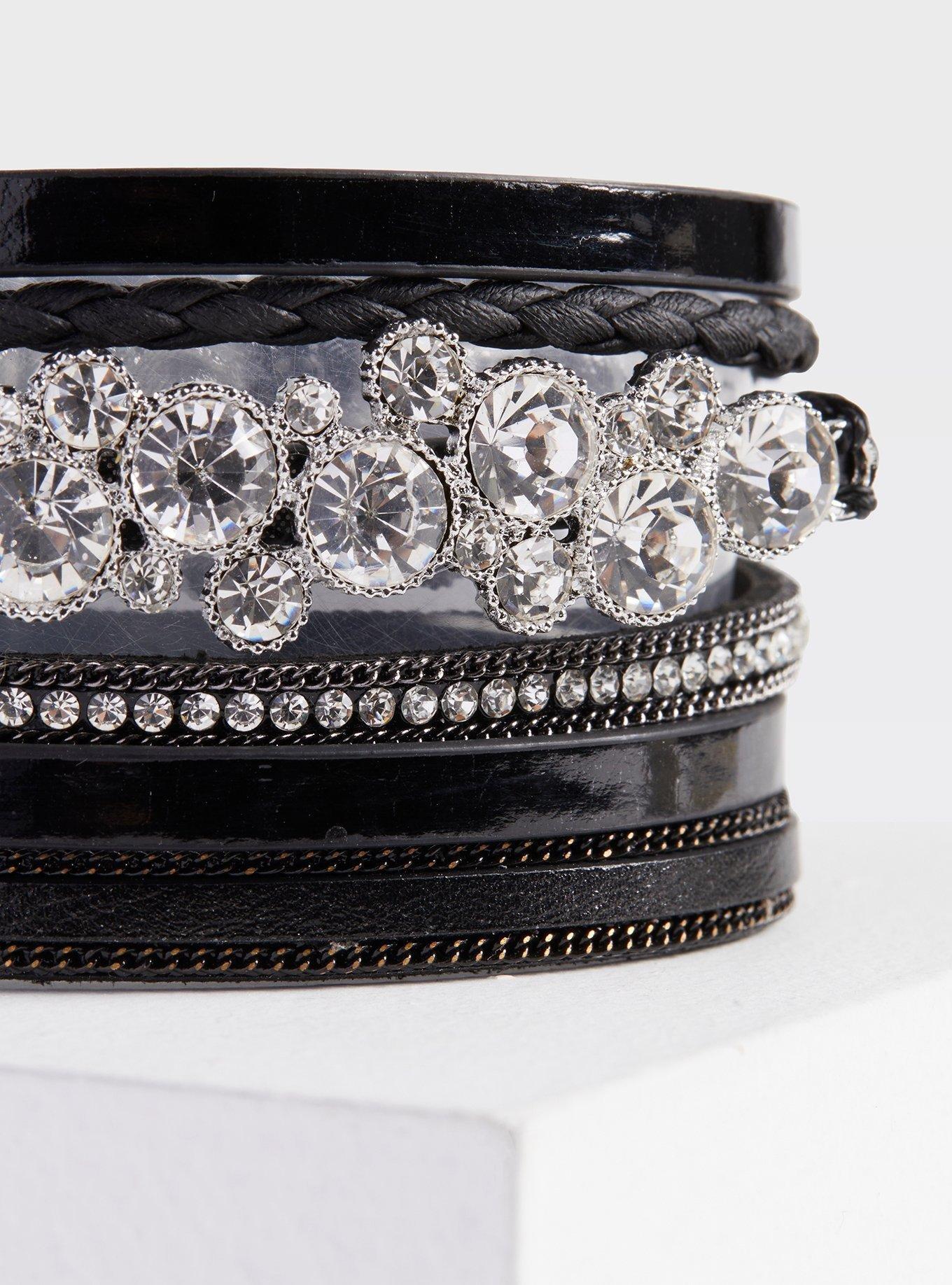 Plus Size - Rhinestone Magnetic Bracelet - Torrid