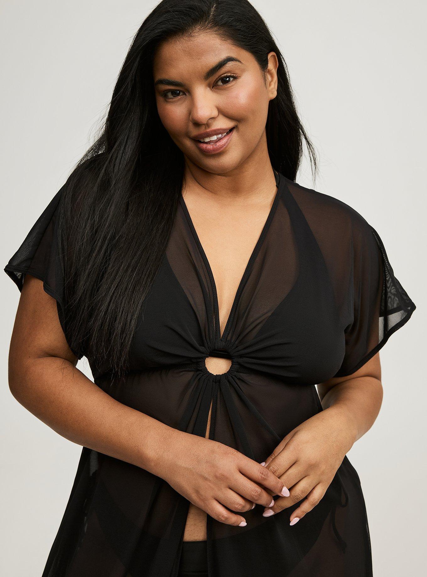 Mesh O Ring Maxi Dress Swim Cover Up