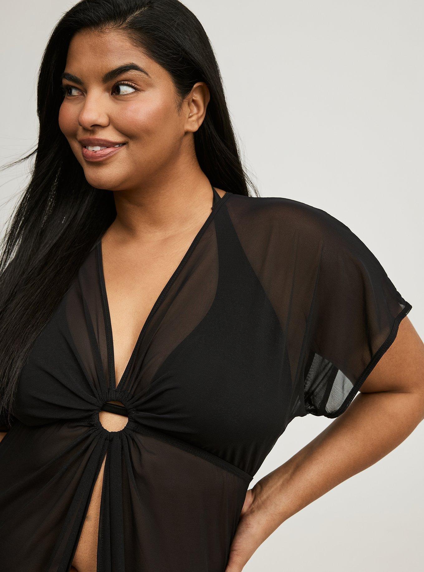 Mesh O Ring Maxi Dress Swim Cover Up