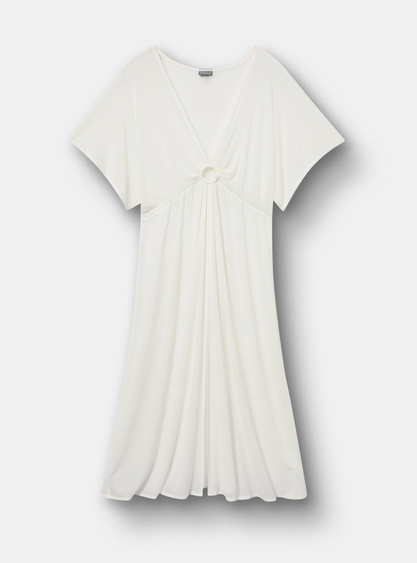 Mesh O-Ring Swim Cover-Up, BLANC DE BLANC, hi-res