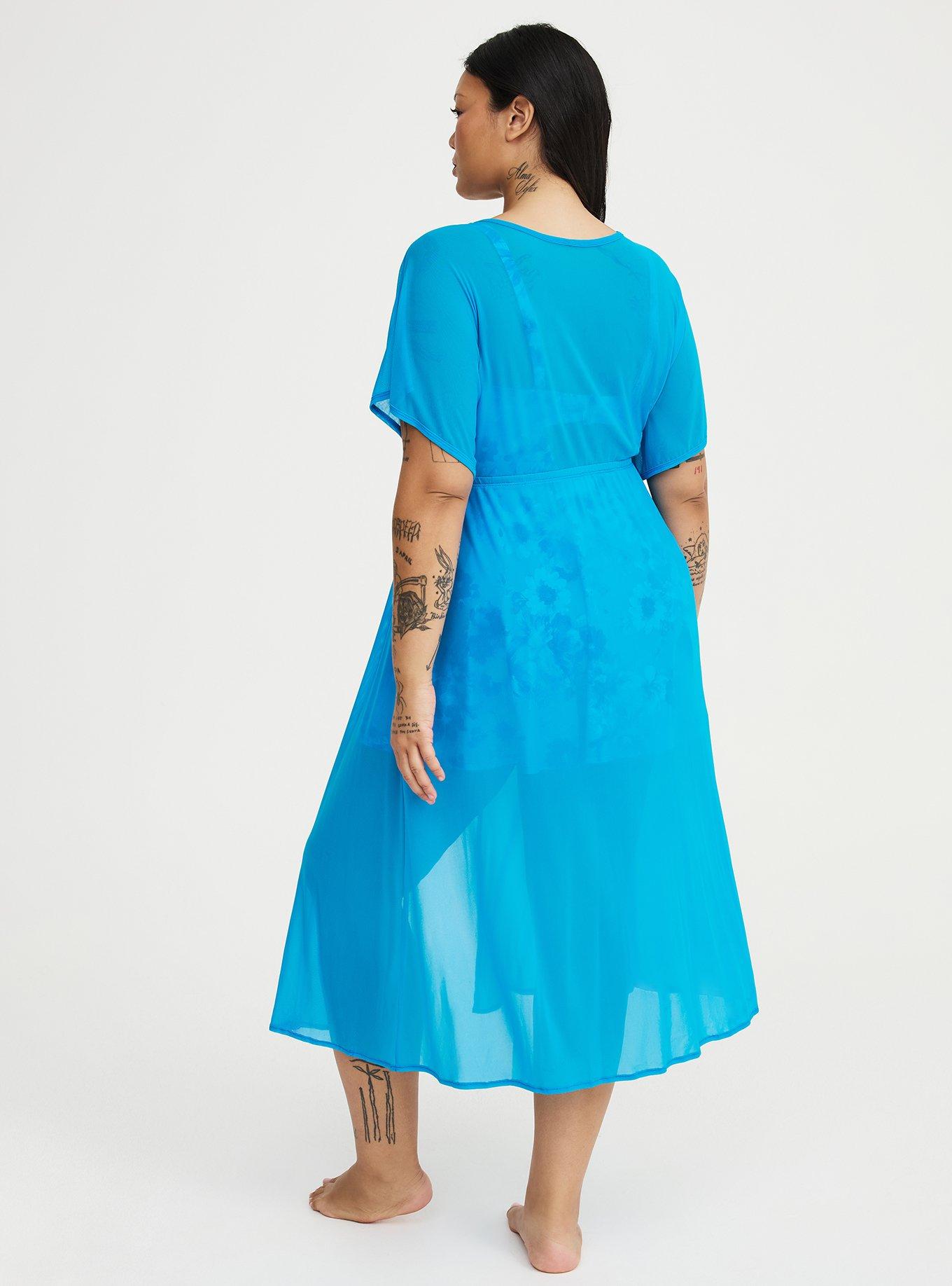 Mesh O-Ring Swim Cover-Up, BLUE SEA SWIM, alternate