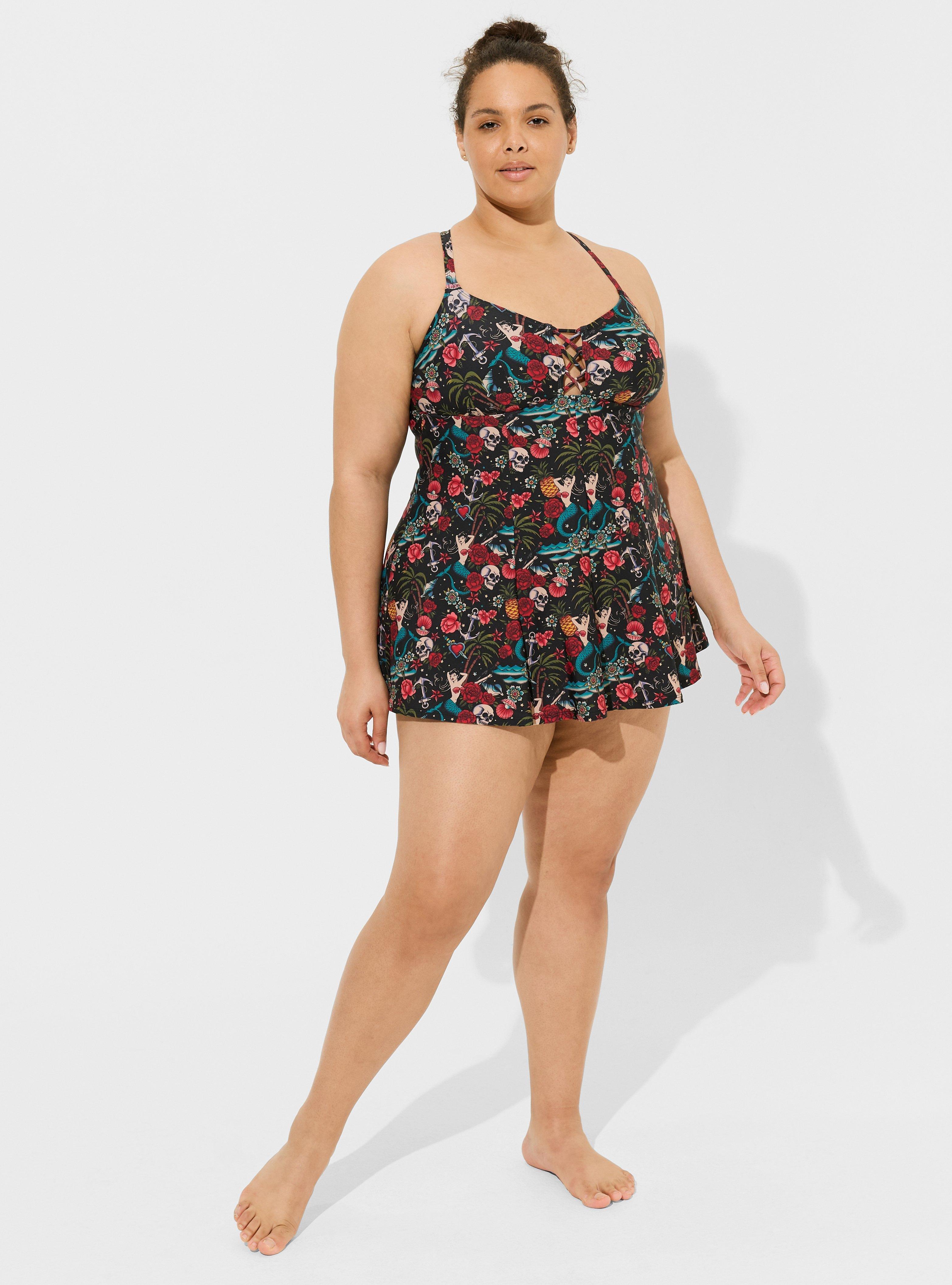 Swim dress for fashion plus size