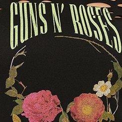 Guns 'N Roses Relaxed Fit Cotton Destructed Tee, DEEP BLACK, swatch