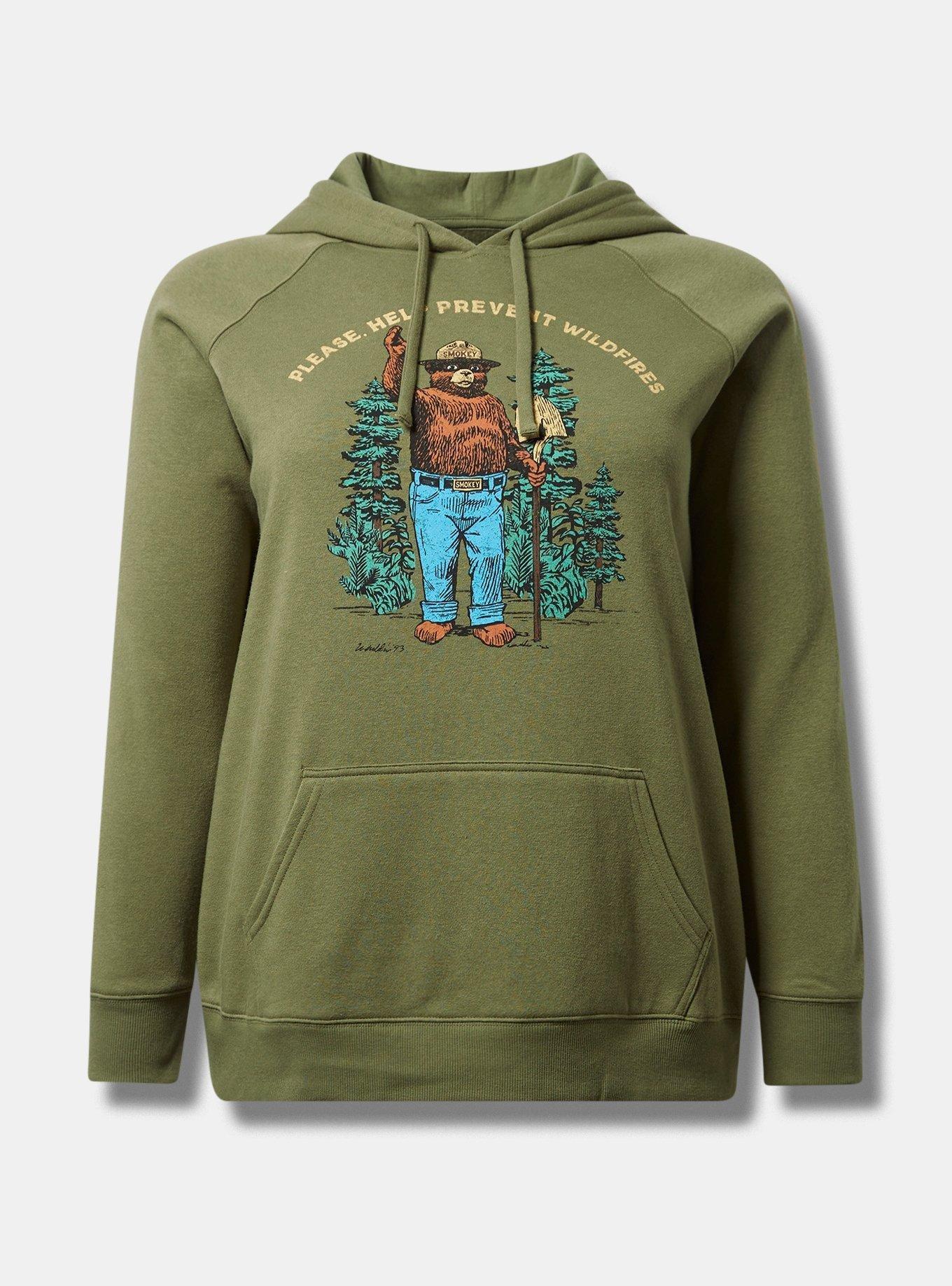 Plus Size Smokey The Bear Cozy Fleece Hoodie Torrid