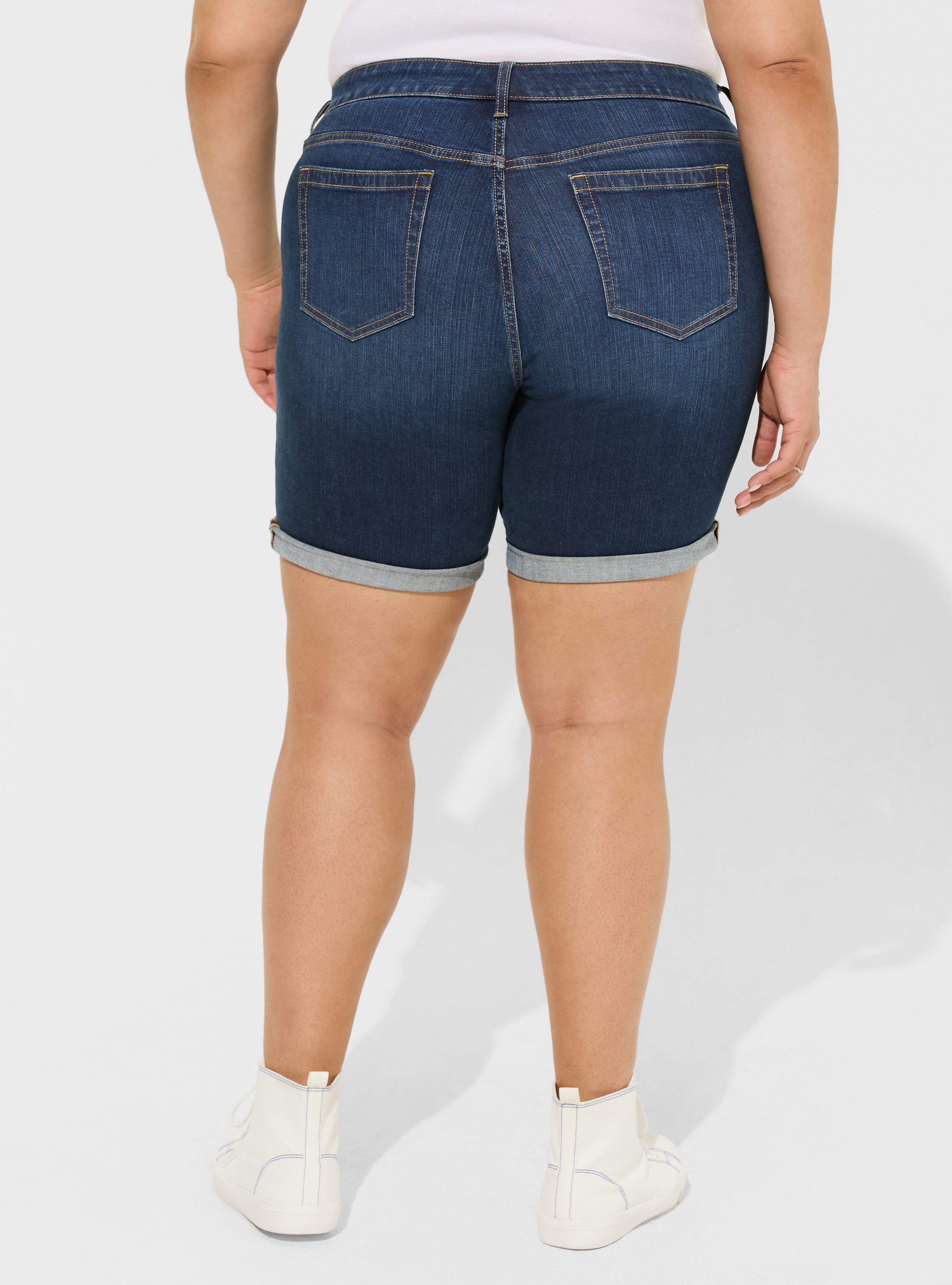 Women's Plus Size Shorts - Boyfriend & High Rise Shorts