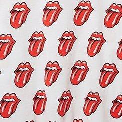 Plus Size The Rolling Stones Classic Fit Cotton Crew All Over Print Tee, BLANC DE BLANC, swatch