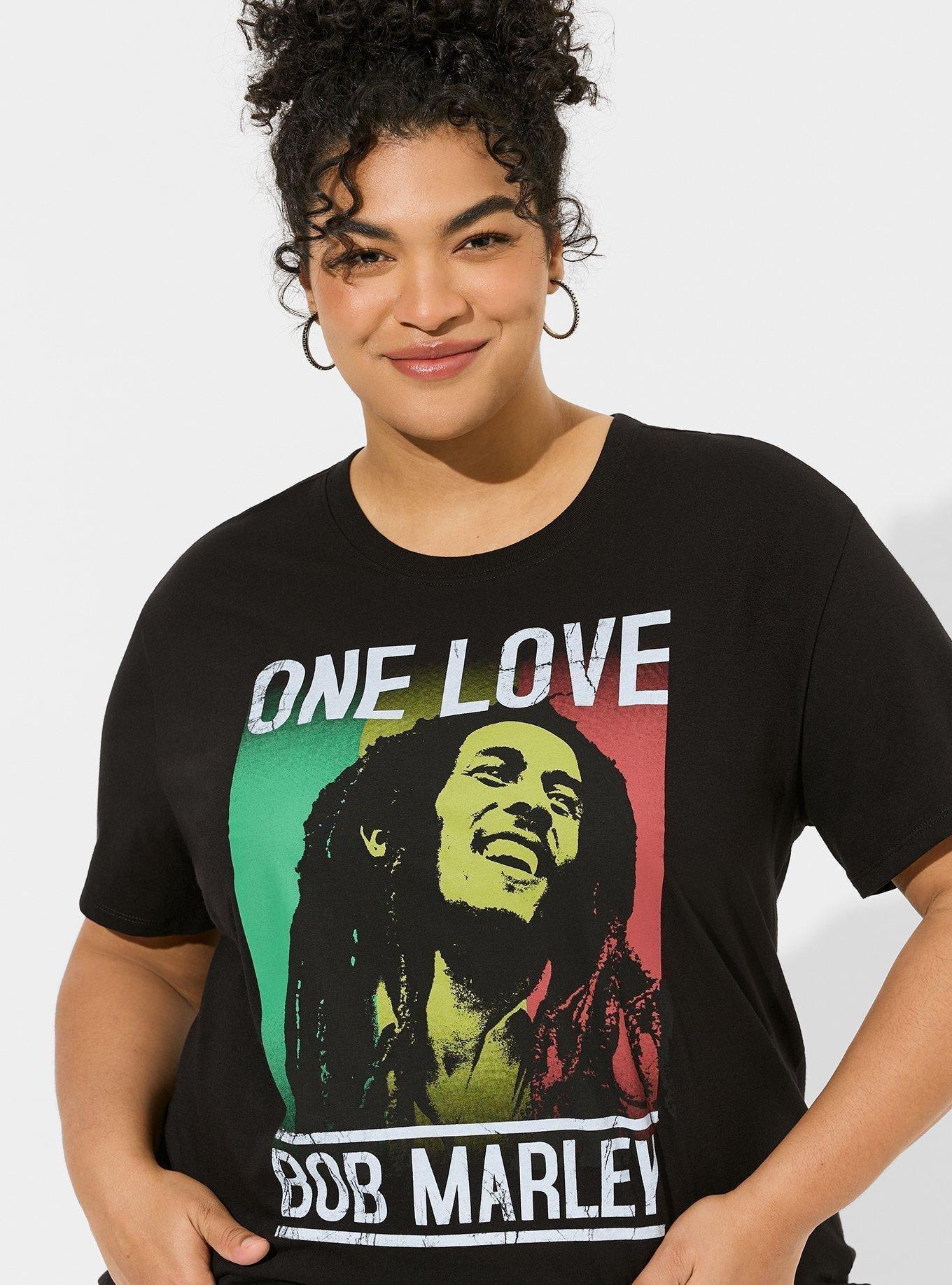 Plus Size Bob Marley Relaxed Fit Cotton Crew Tunic Tee Torrid