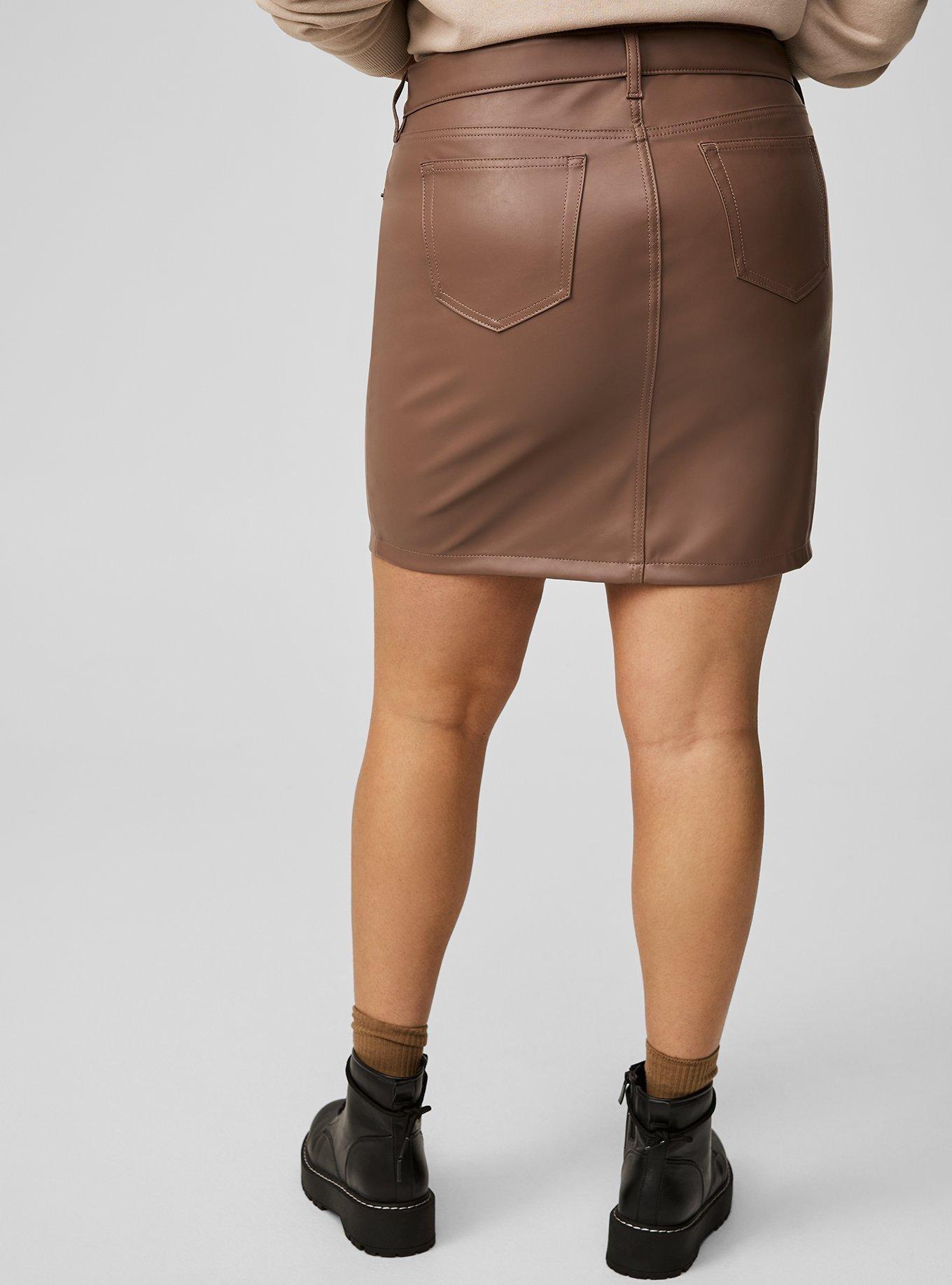 Faux Leather Mini Skirt