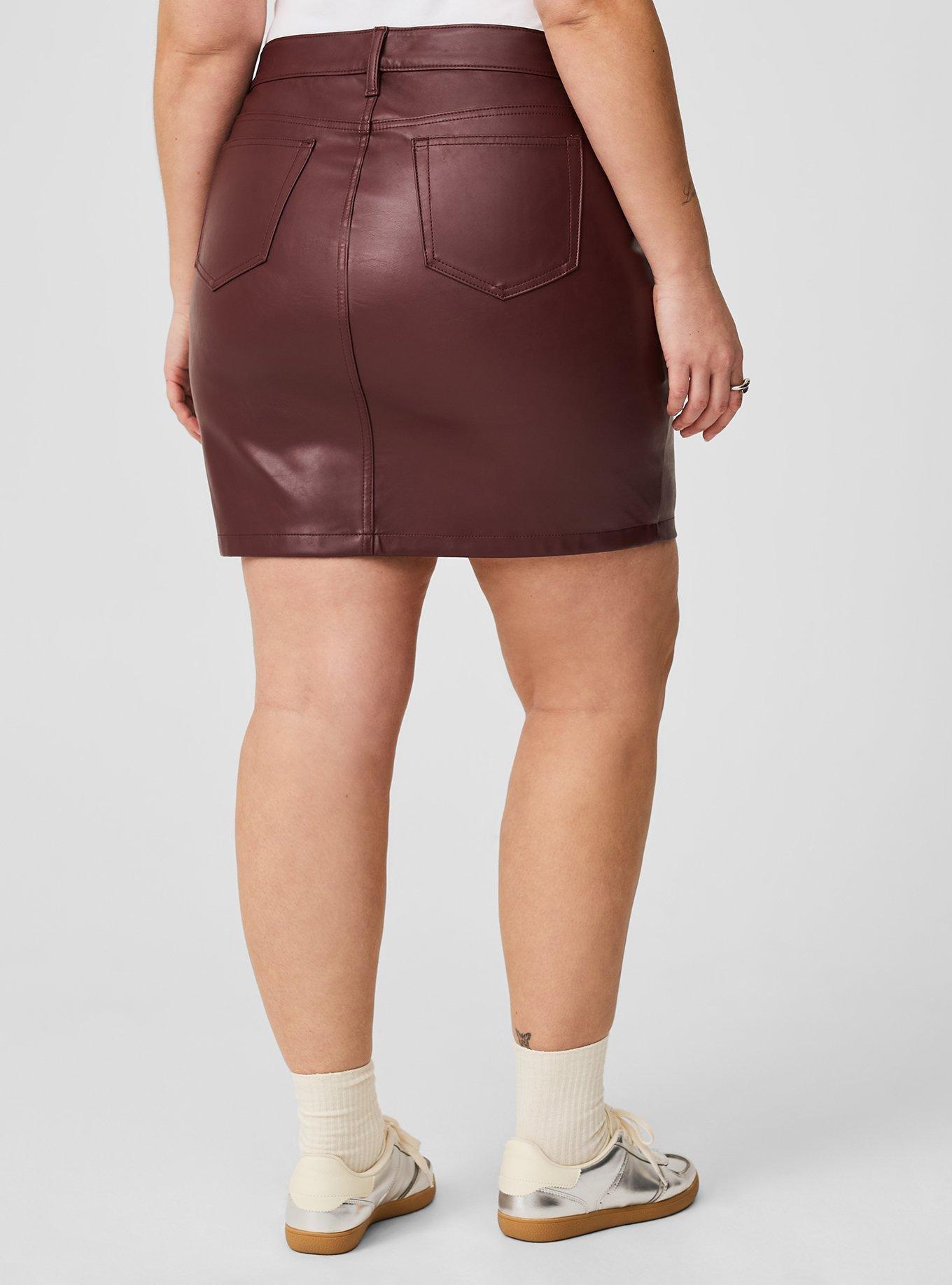 Faux Leather Mini Skirt