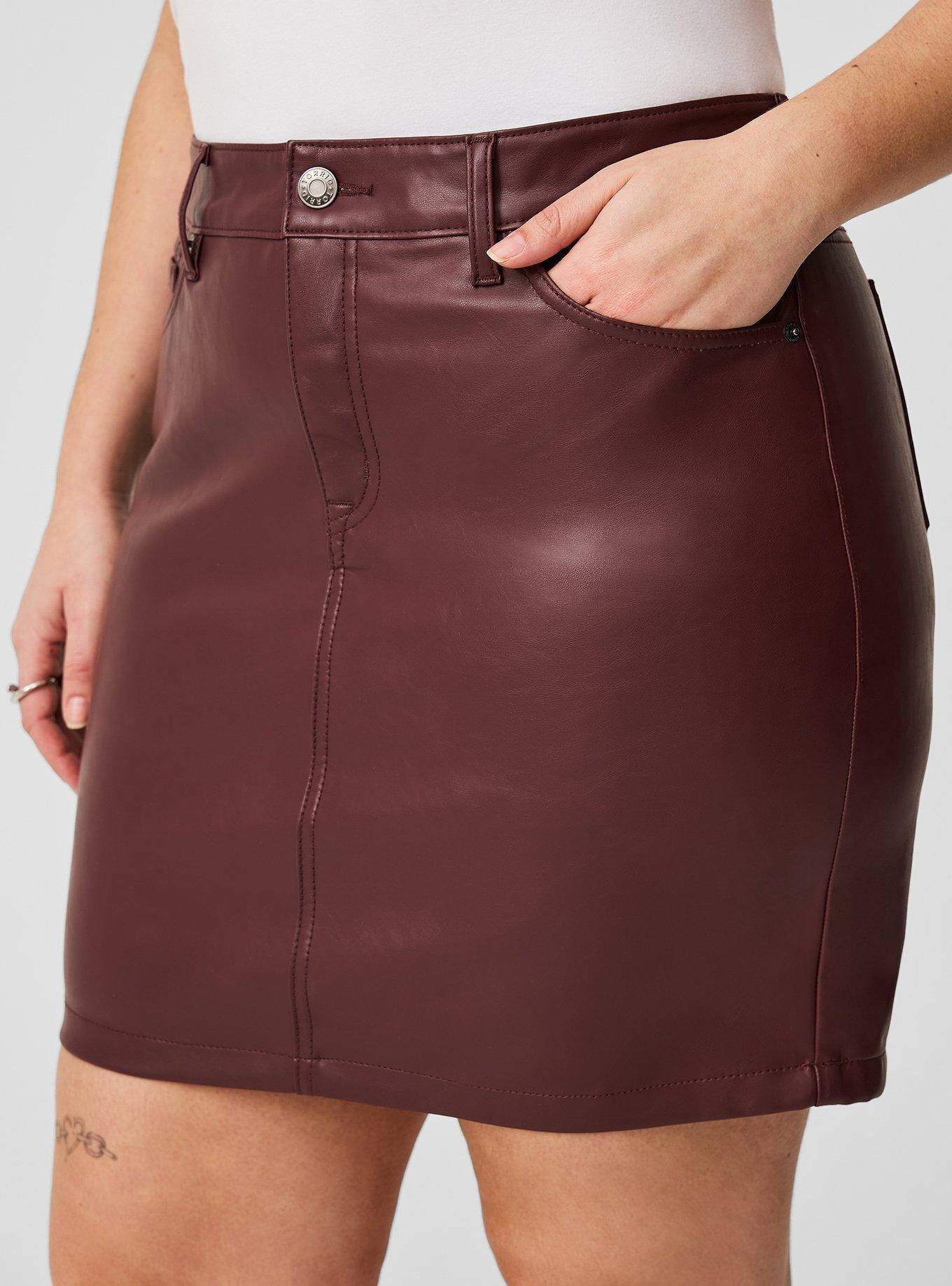 Faux Leather Mini Skirt