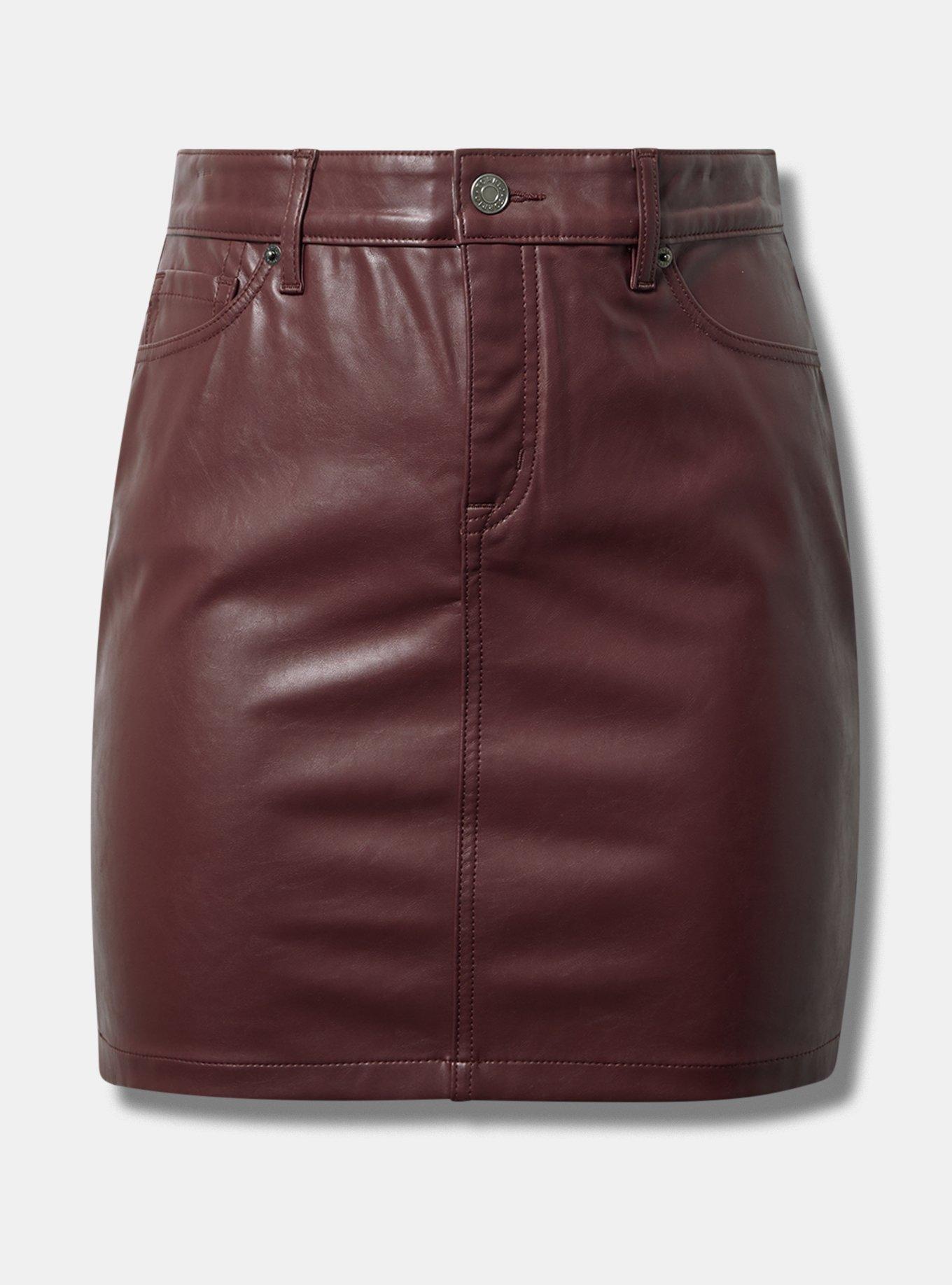 Faux Leather Mini Skirt