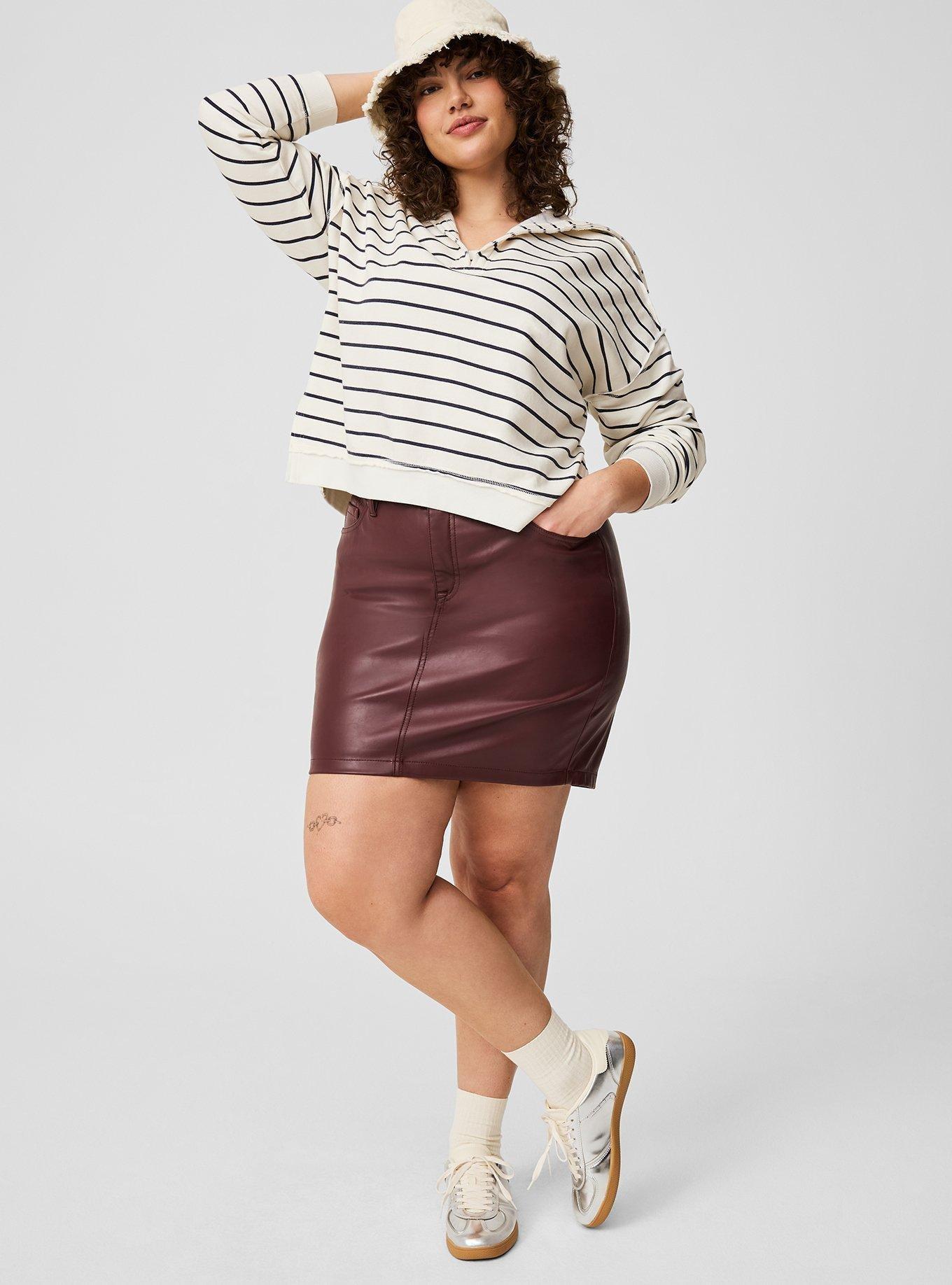 Faux Leather Mini Skirt