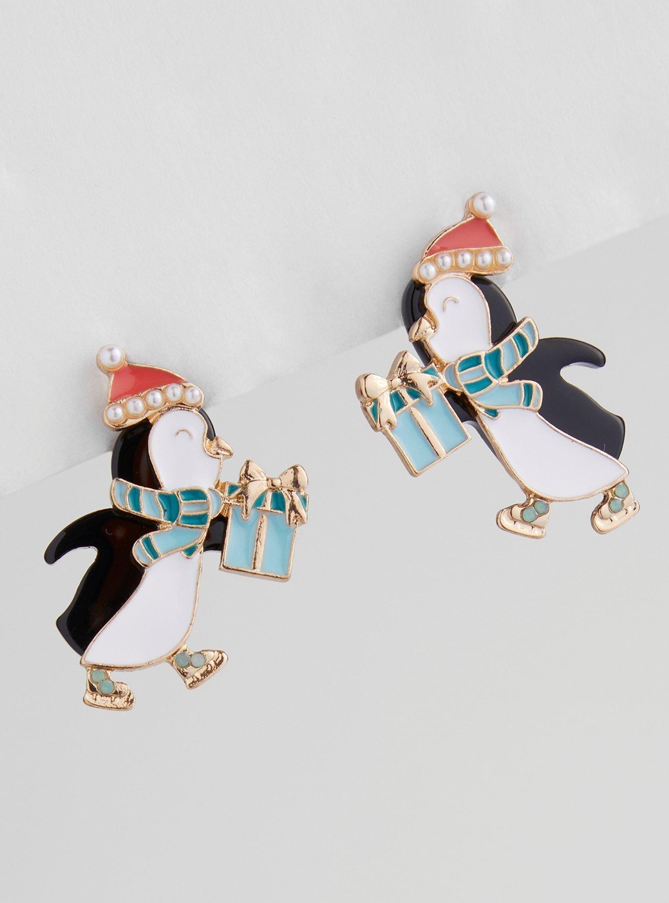 Holiday Penguin Earring