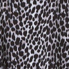 Studio Knit V-Neck Puff Long Sleeve Top, CHEETAH, swatch