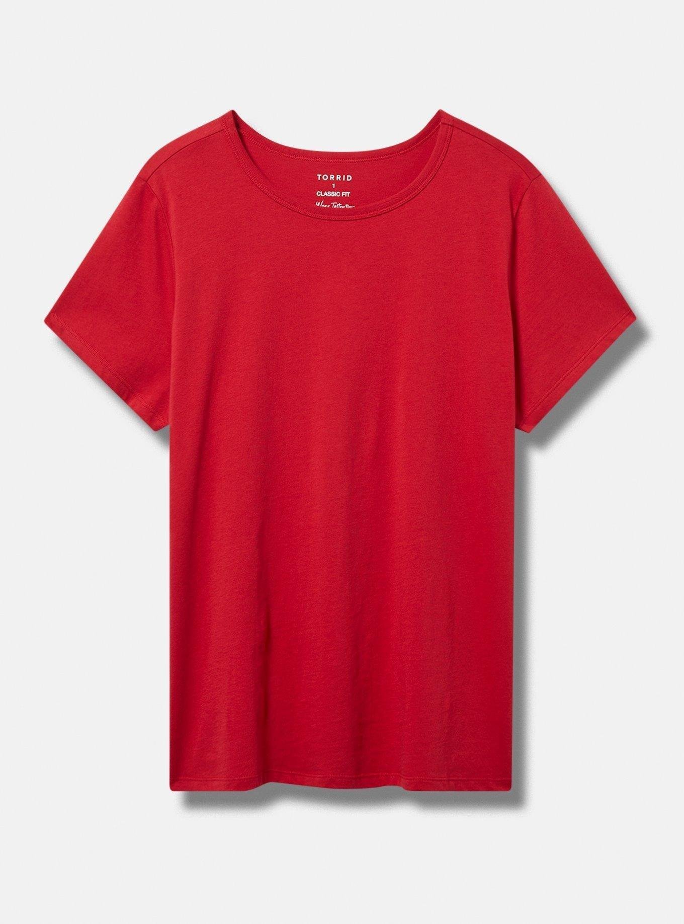 Everyday Vintage Cotton Jersey Crew Neck Tee, JESTER RED, hi-res