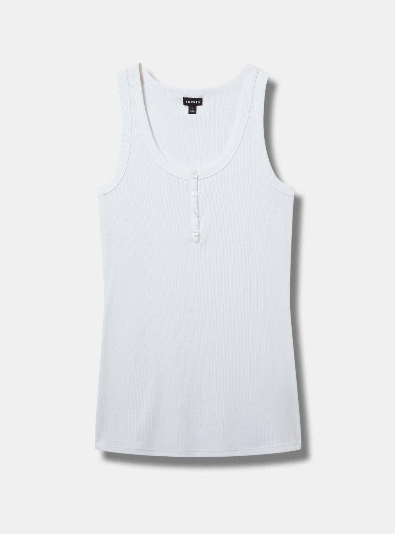 Henley Tank in White Henley Tank in White