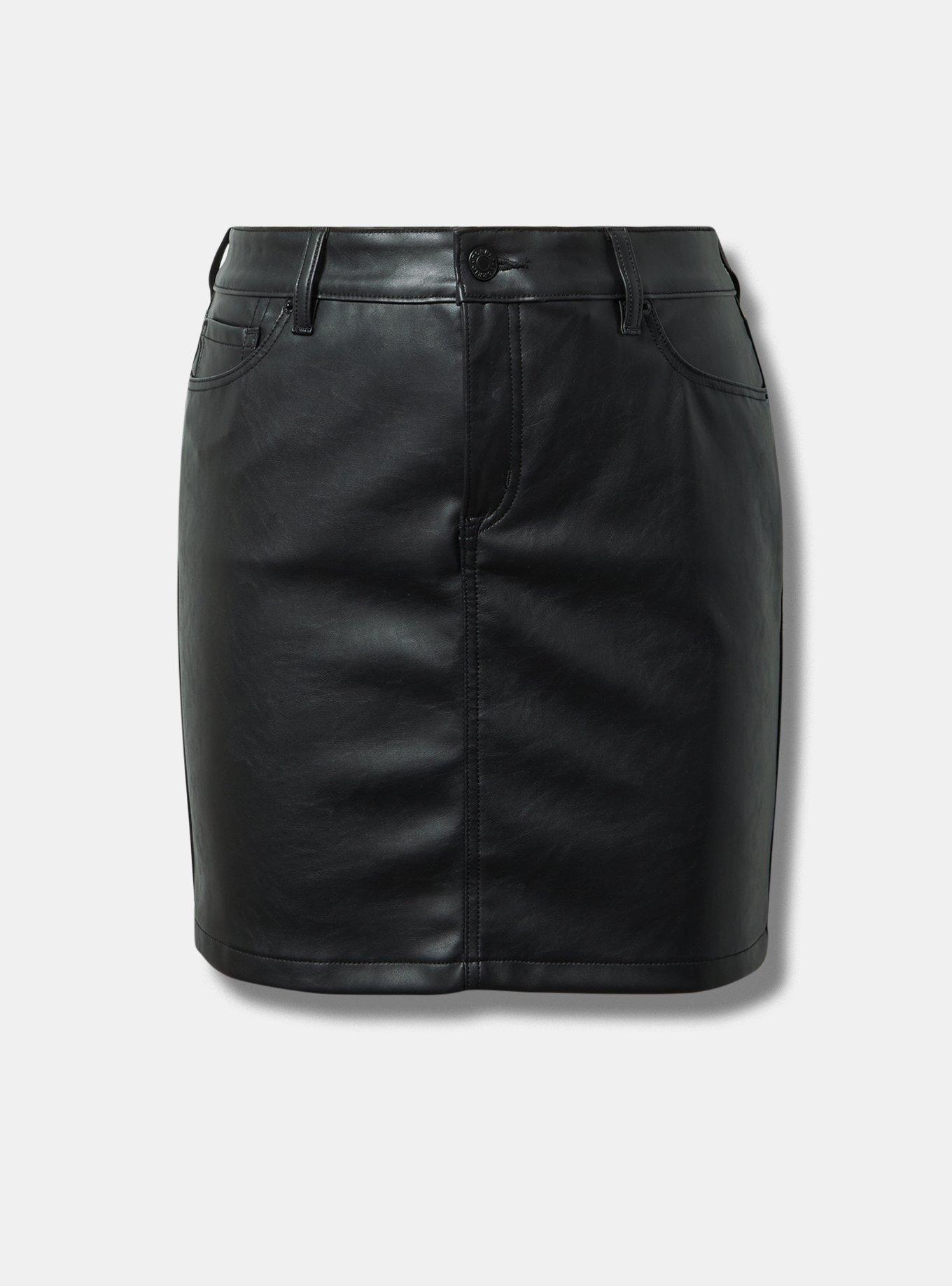 Mini PU 5-Pocket Skirt