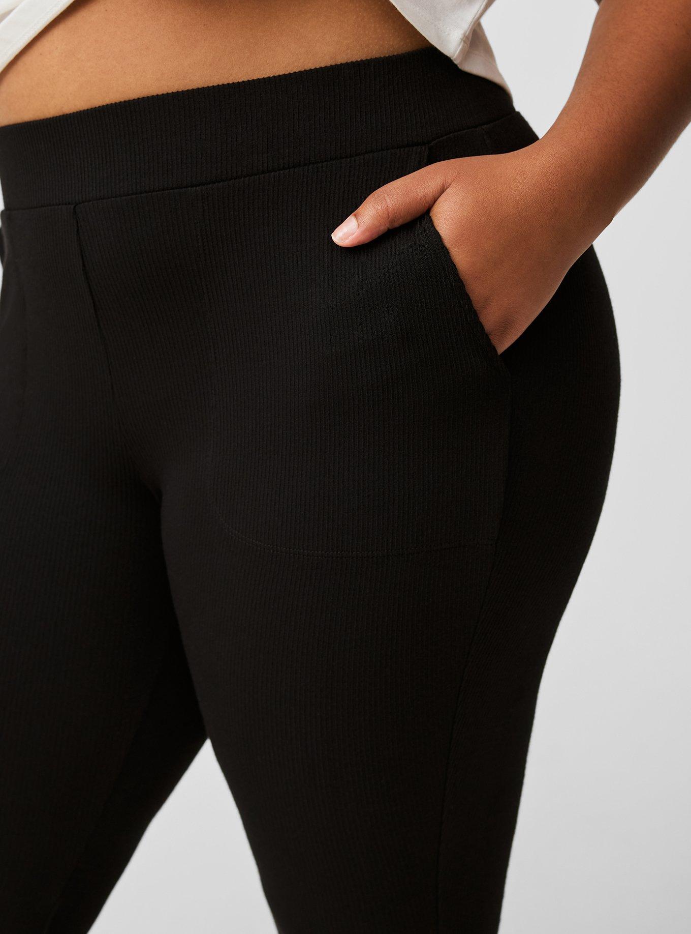 Plus Rib Flare Leggings