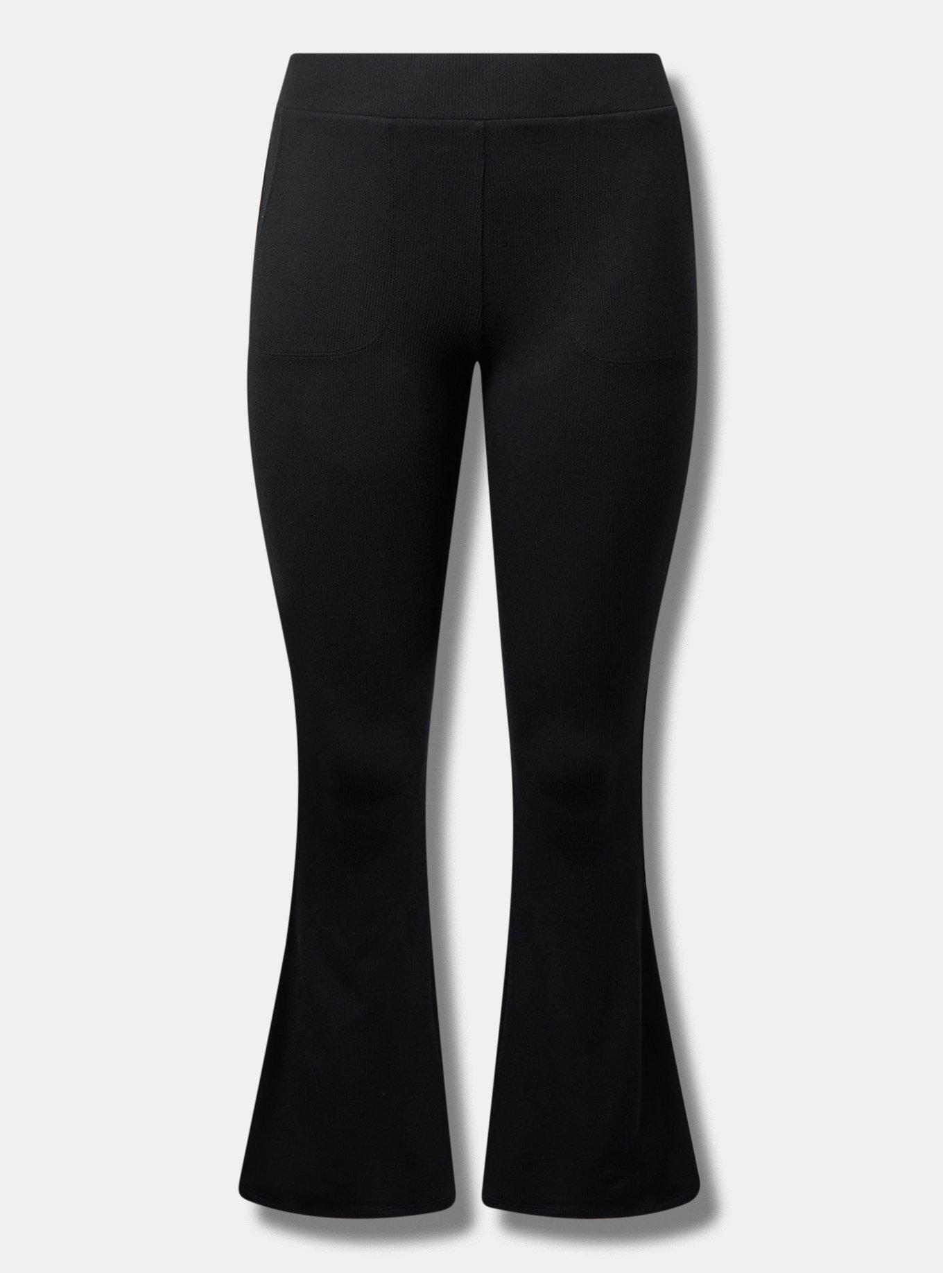 Flare Pocket Leggings - Black