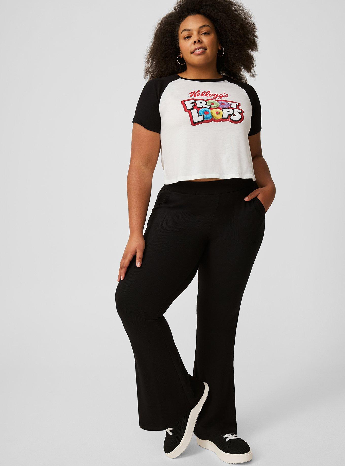 Plus Size - Full-Length Ribbed Waist Pocket Legging - Torrid