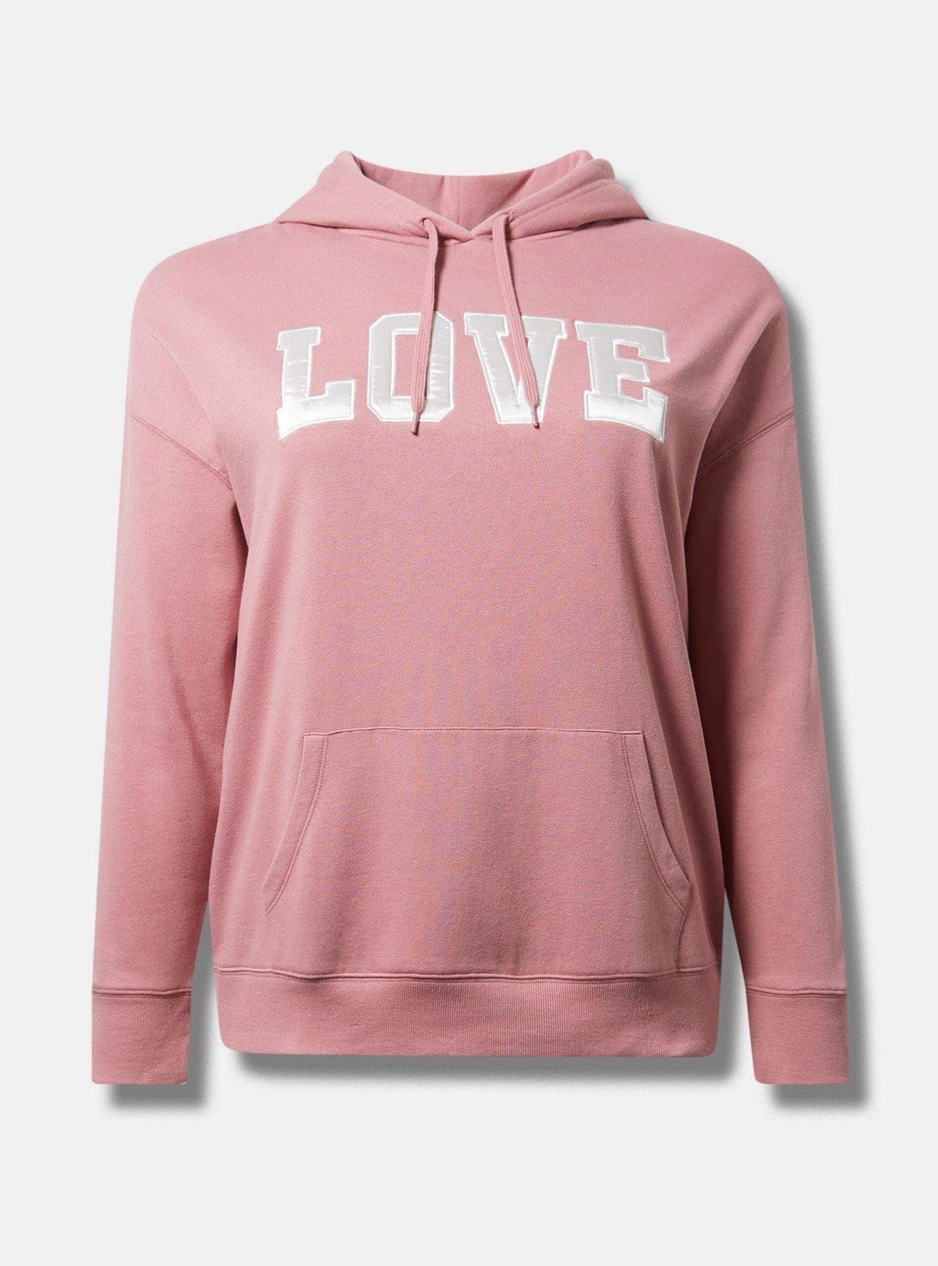 Hoodie - Dusky pink/Love - Ladies