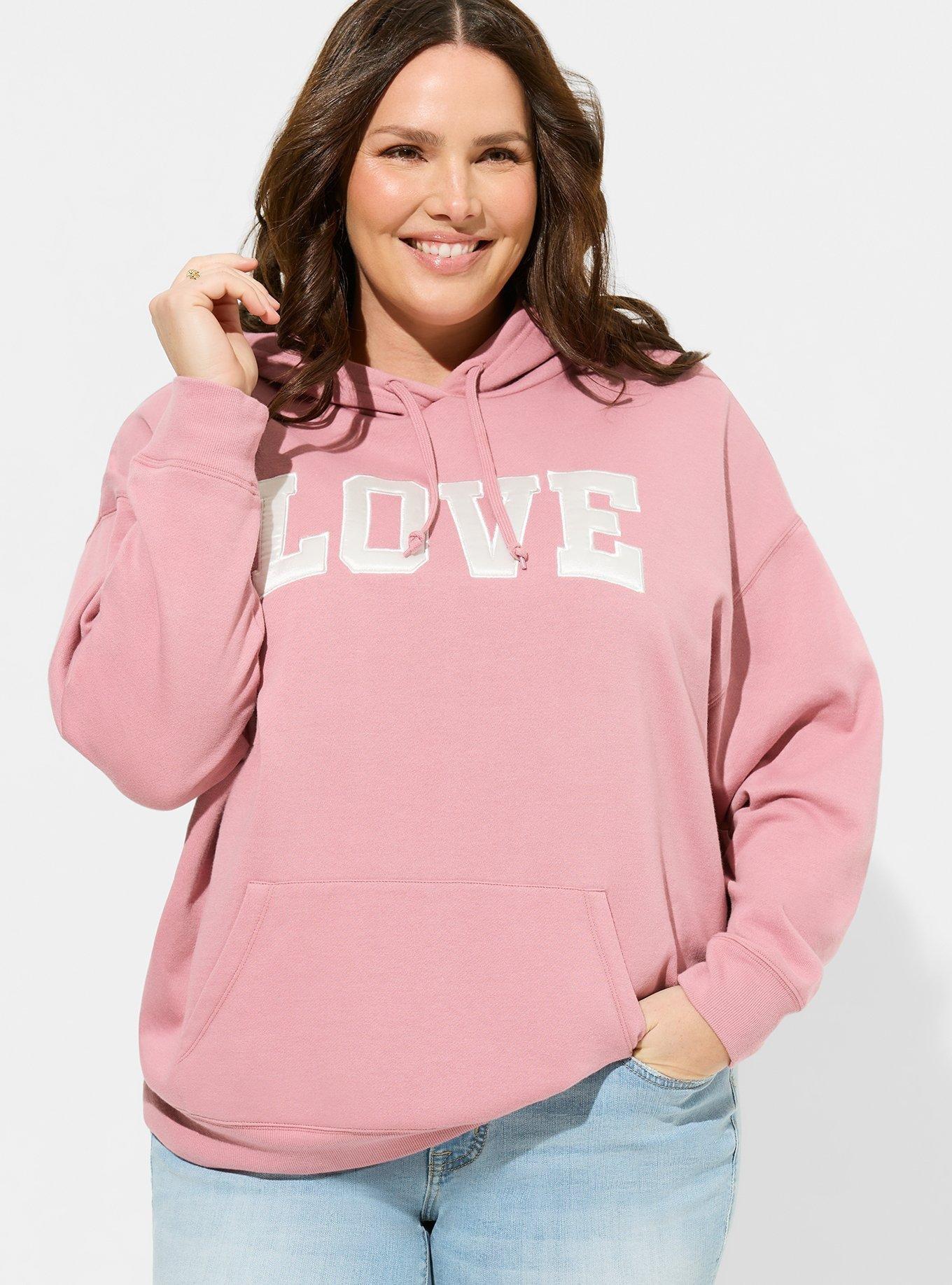 Plus Size - Love Classic Fit Cozy Pullover Hoodie - Torrid