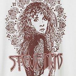 Stevie Nicks Classic Fit Cotton Crew Tee, MARSHMALLOW, swatch