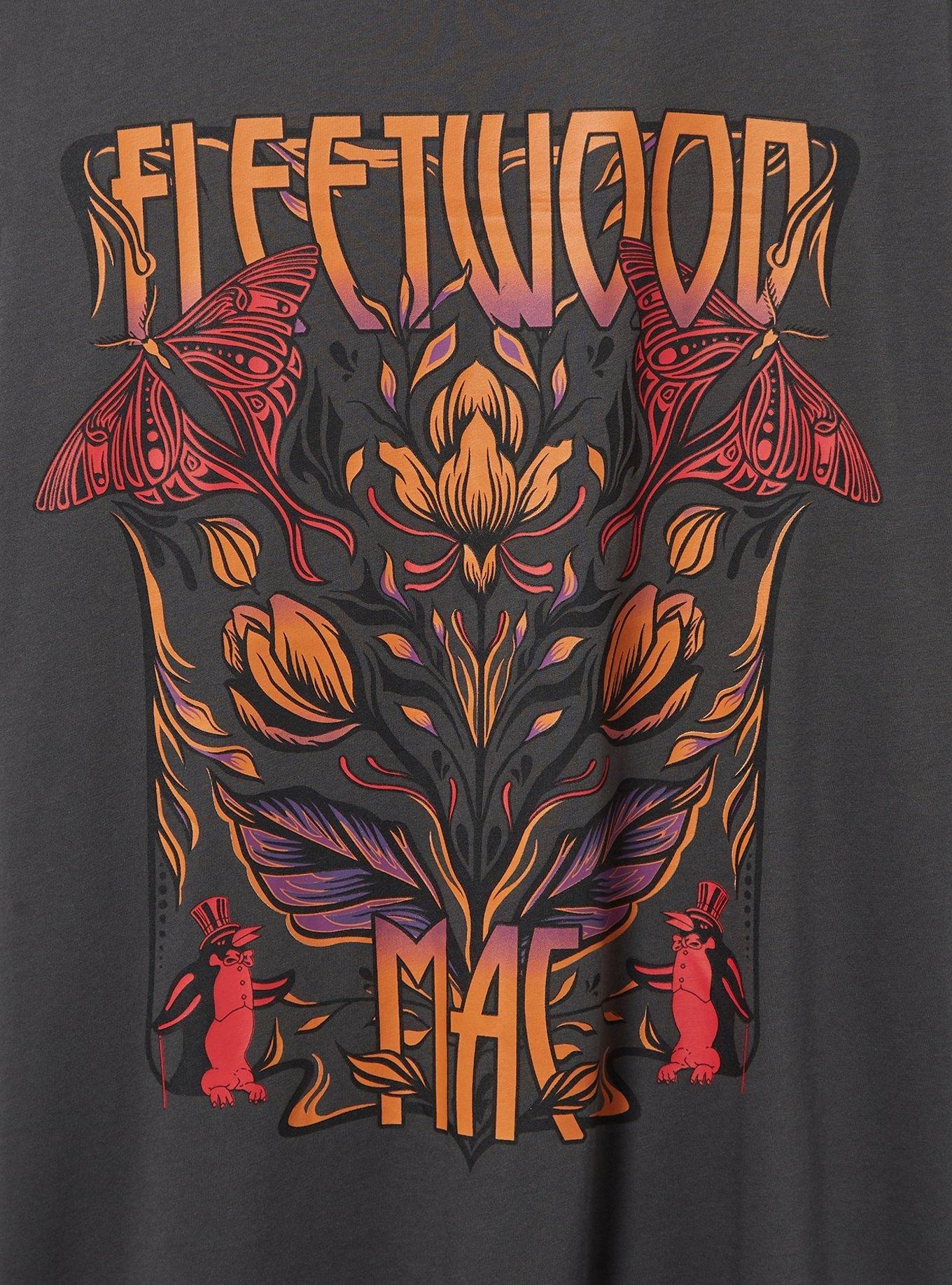 Plus Size Fleetwood Mac Relaxed Fit Cotton Crew Tee, VINTAGE BLACK, alternate